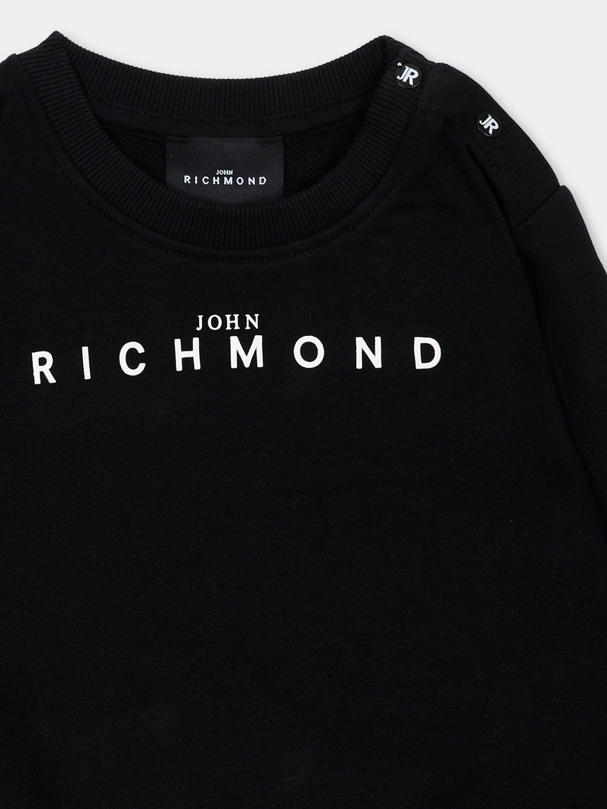 Felpa nera per neonato con logo,Richmond,RIA26003FE BLACK BLACK