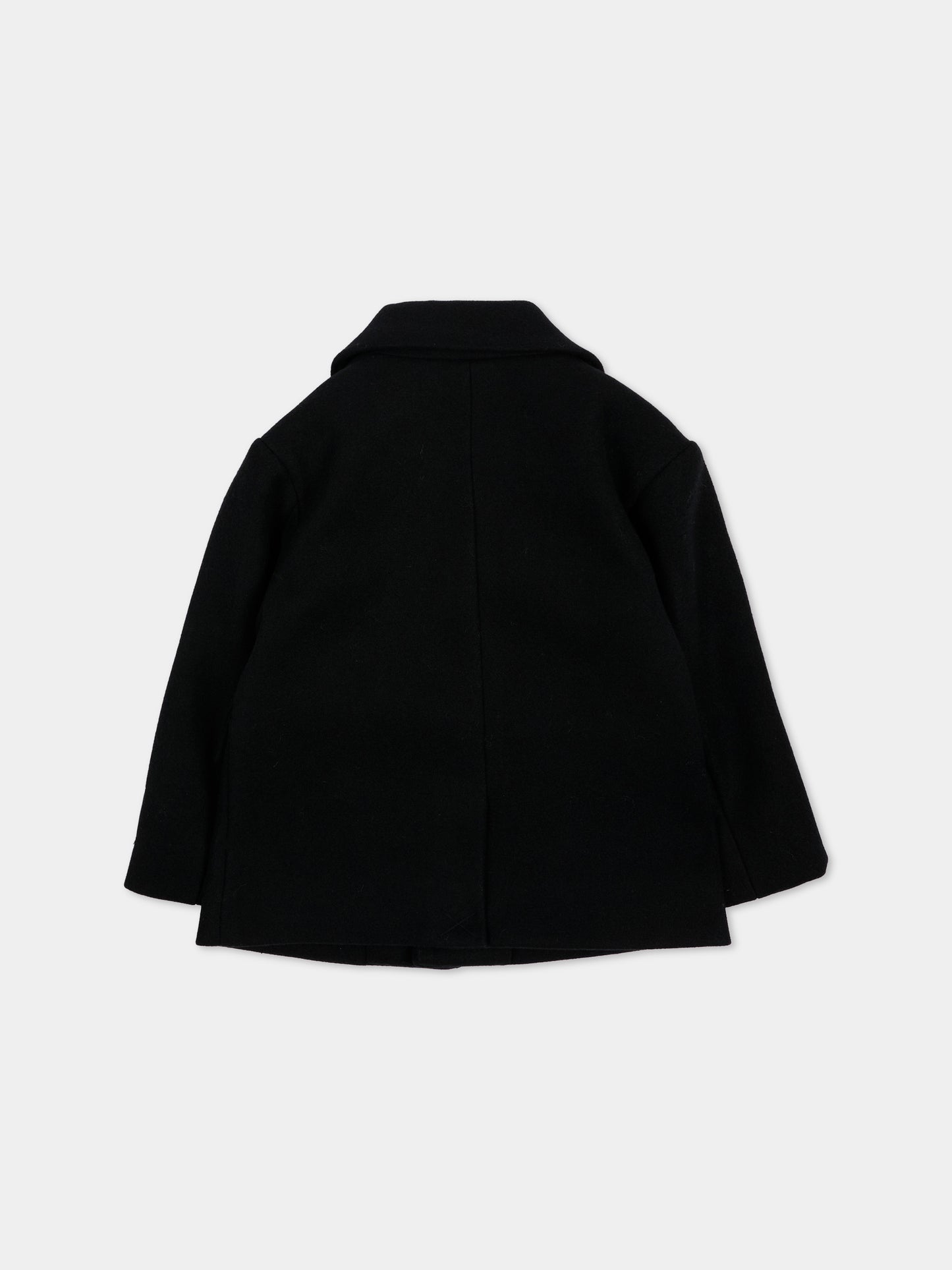 Cappotto nero per neonato con logo,Richmond,RIA26062CP BLACK BLACK