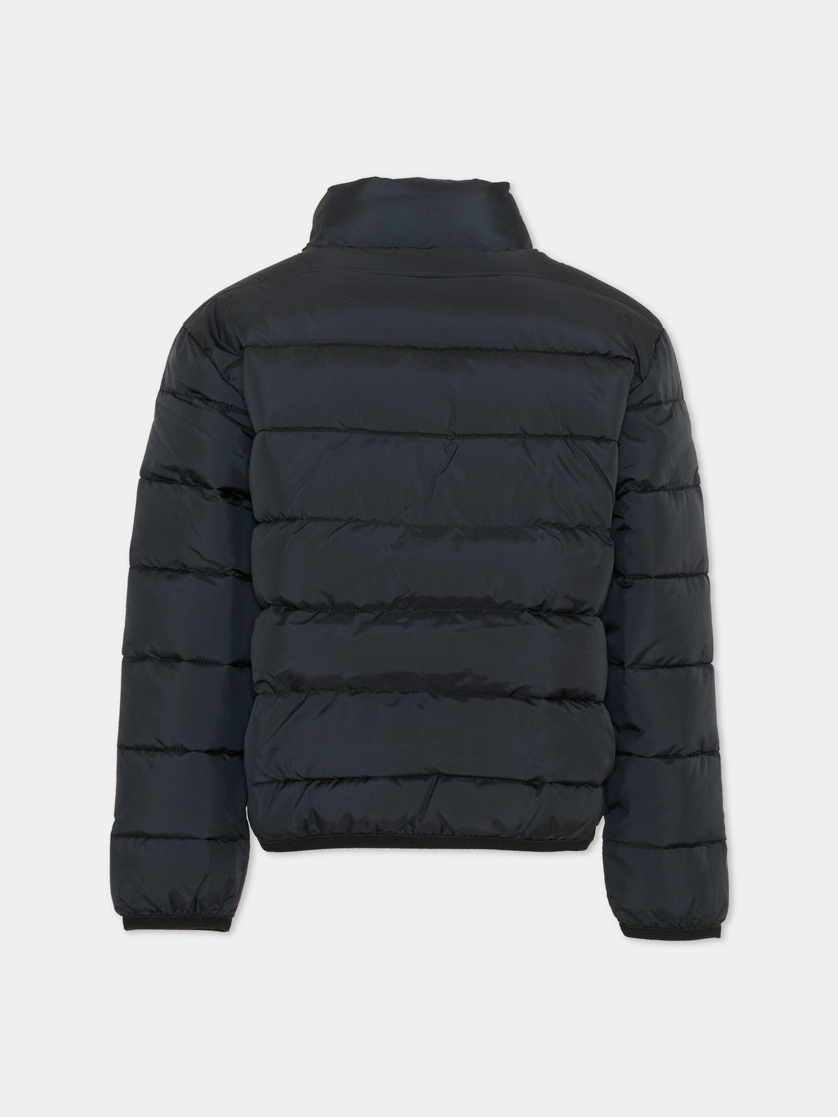 Piumino nero per bambina con stella,Richmond,RGA26011PI BLACK/P.B. BLACK