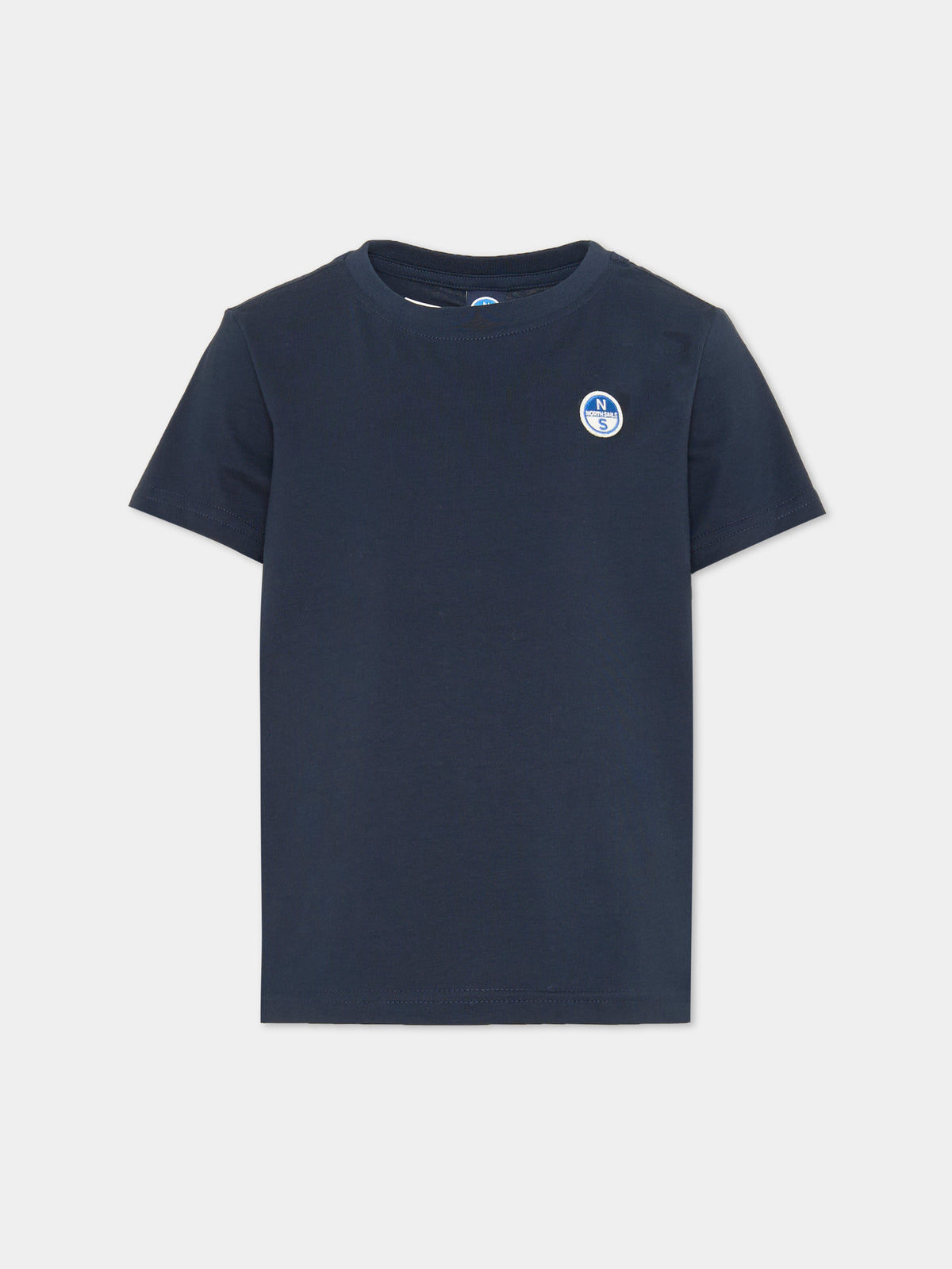 T-shirt a manica corta blu con logo,North Sails,NBA26091TS BLUE NAVY