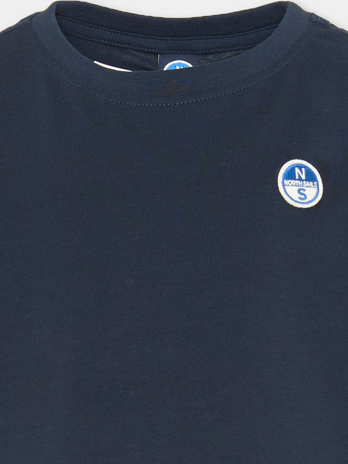 T-shirt a manica corta blu con logo,North Sails,NBA26091TS BLUE NAVY