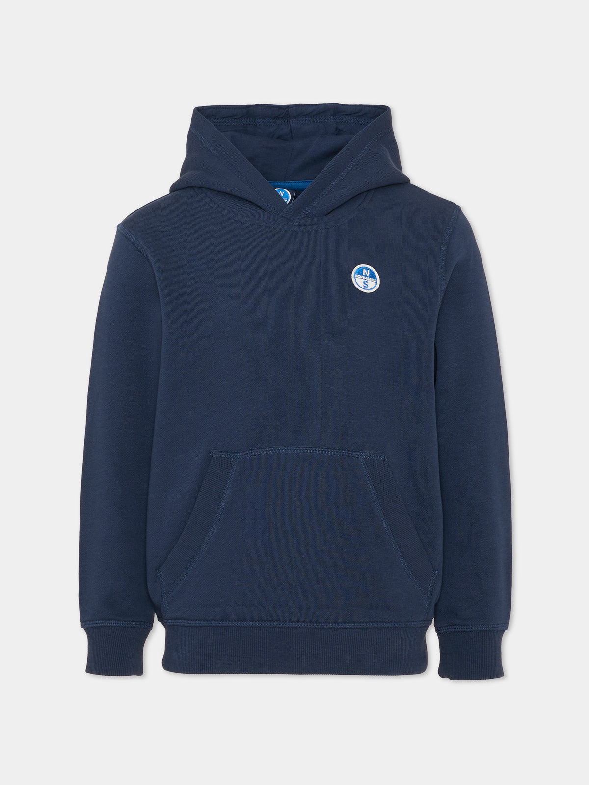 Felpa con cappuccio blu per bambino con logo,North Sails,NBA26080FE BLUE NAVY
