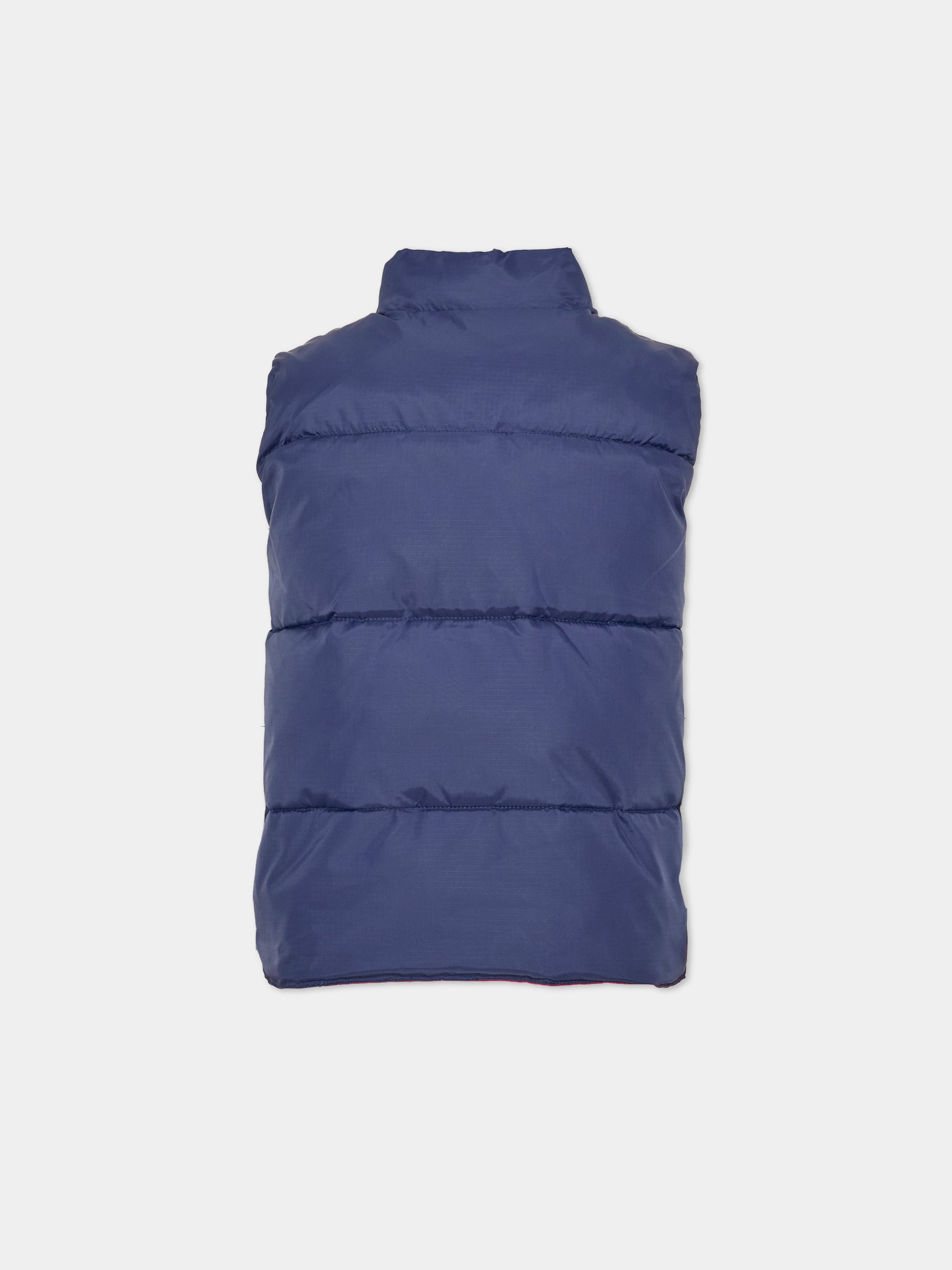 Gilet blu per bambino reversibile,North Sails,NBA26009PI BLUE NAVY