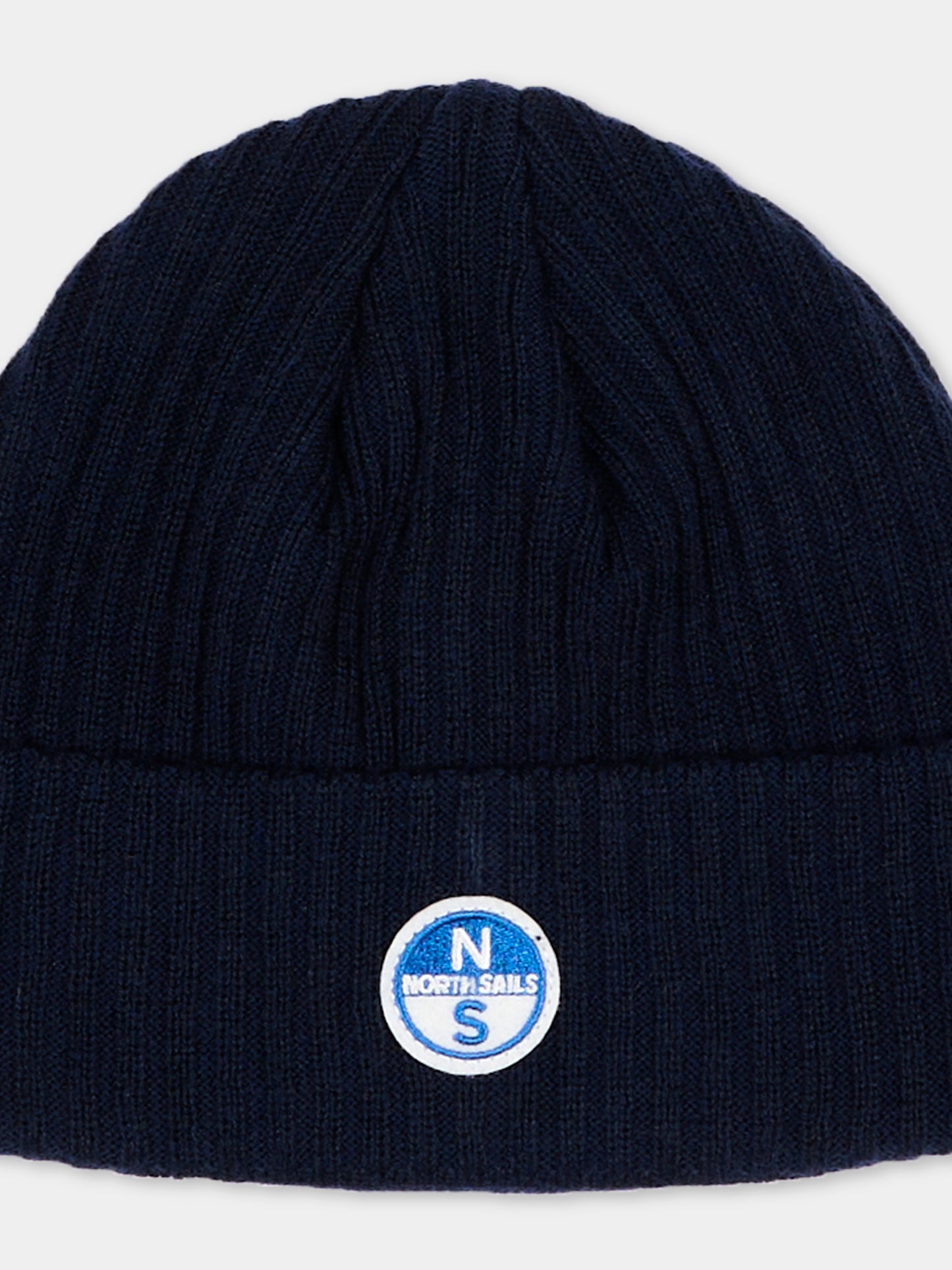 Berretto blu per bambino con patch logo,North Sails,NBA26096HA BLUE NAVY