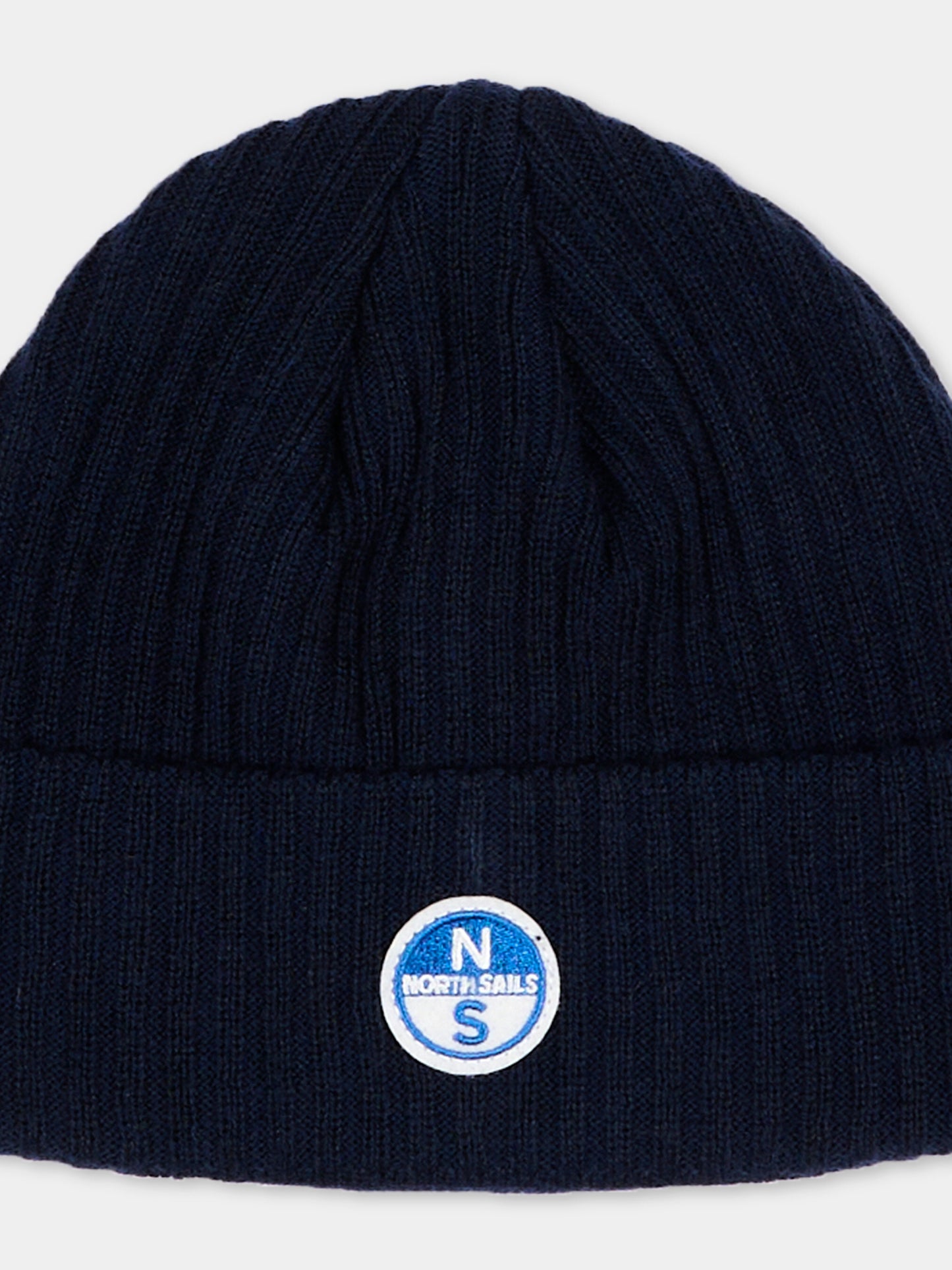 Berretto blu per bambino con patch logo,North Sails,NBA26096HA BLUE NAVY