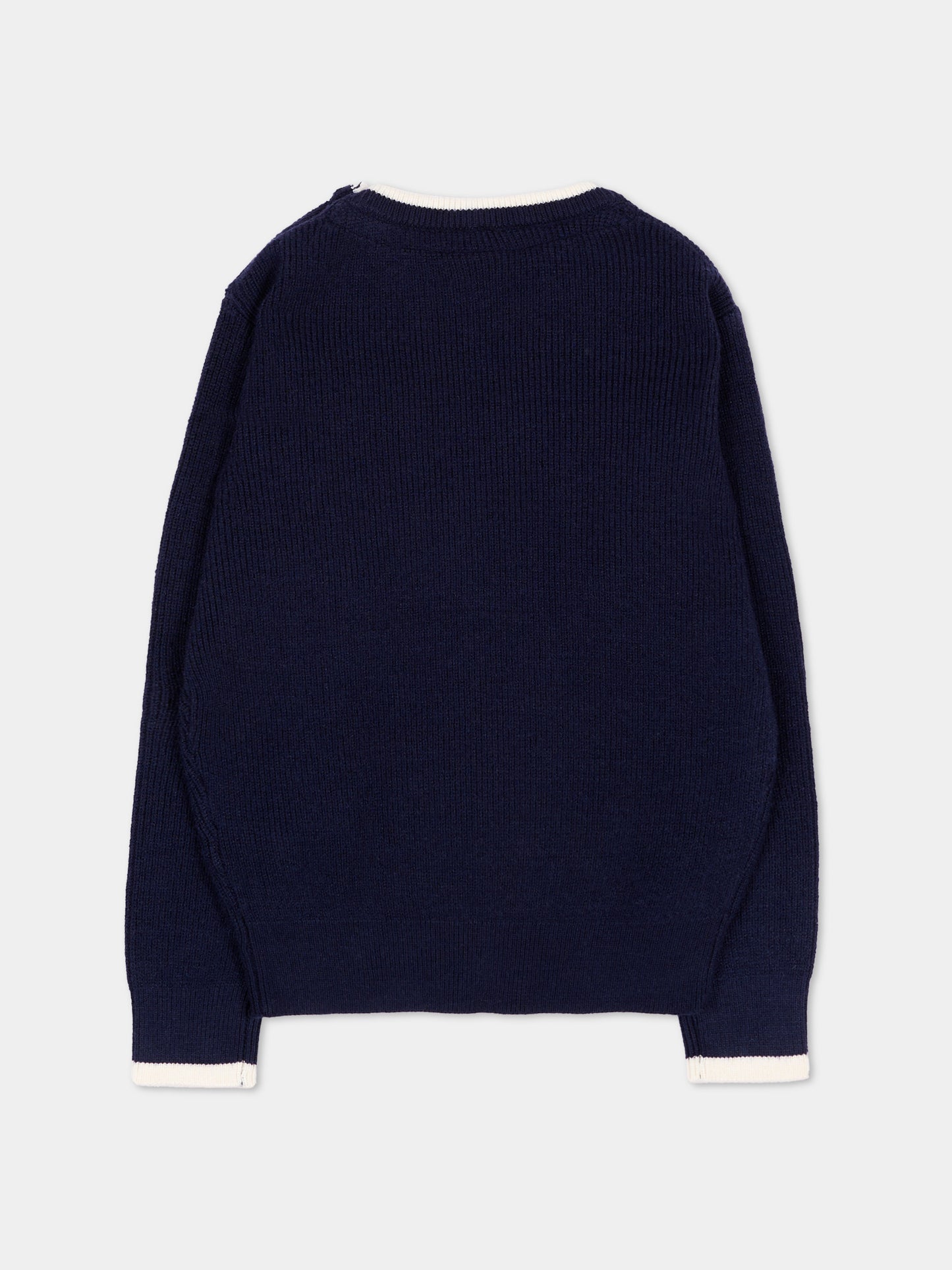 Maglione blu per neonato con patch logo,North Sails,NIA26021MA BLUE NAVY