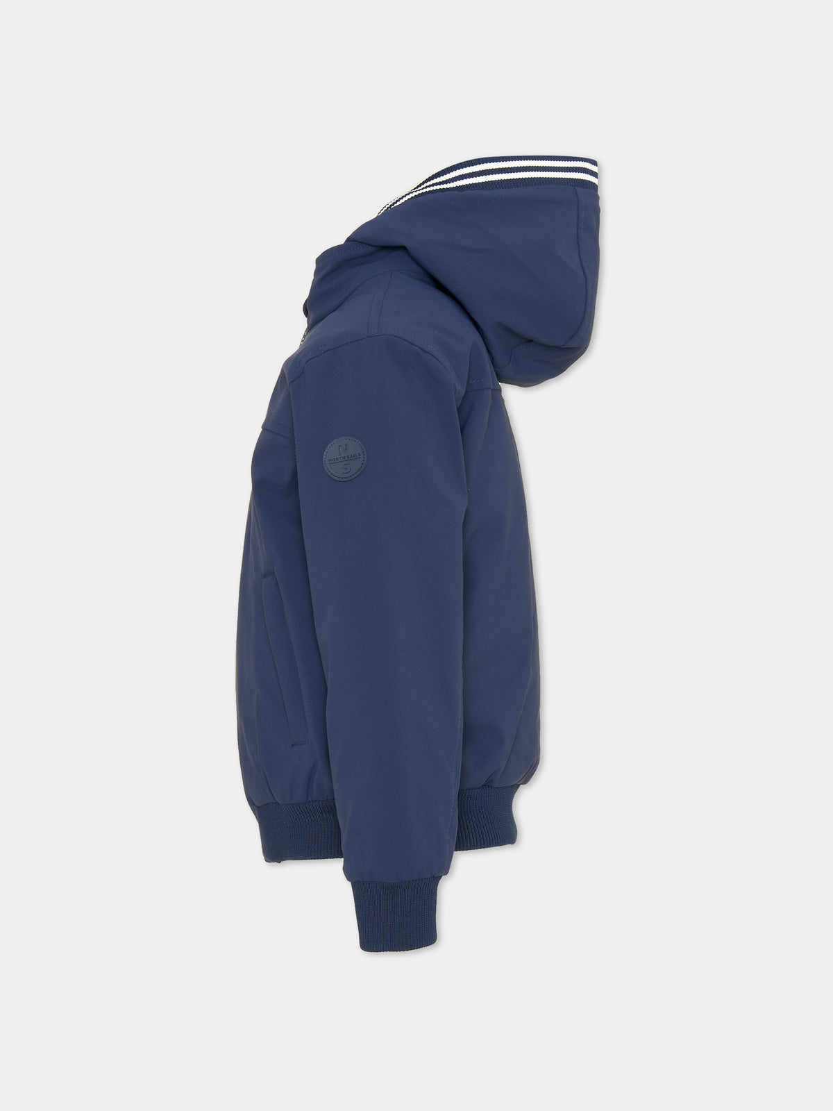 Giubbotto blu per bambino con cappuccio,North Sails,NBA26017GB BLUE NAVY