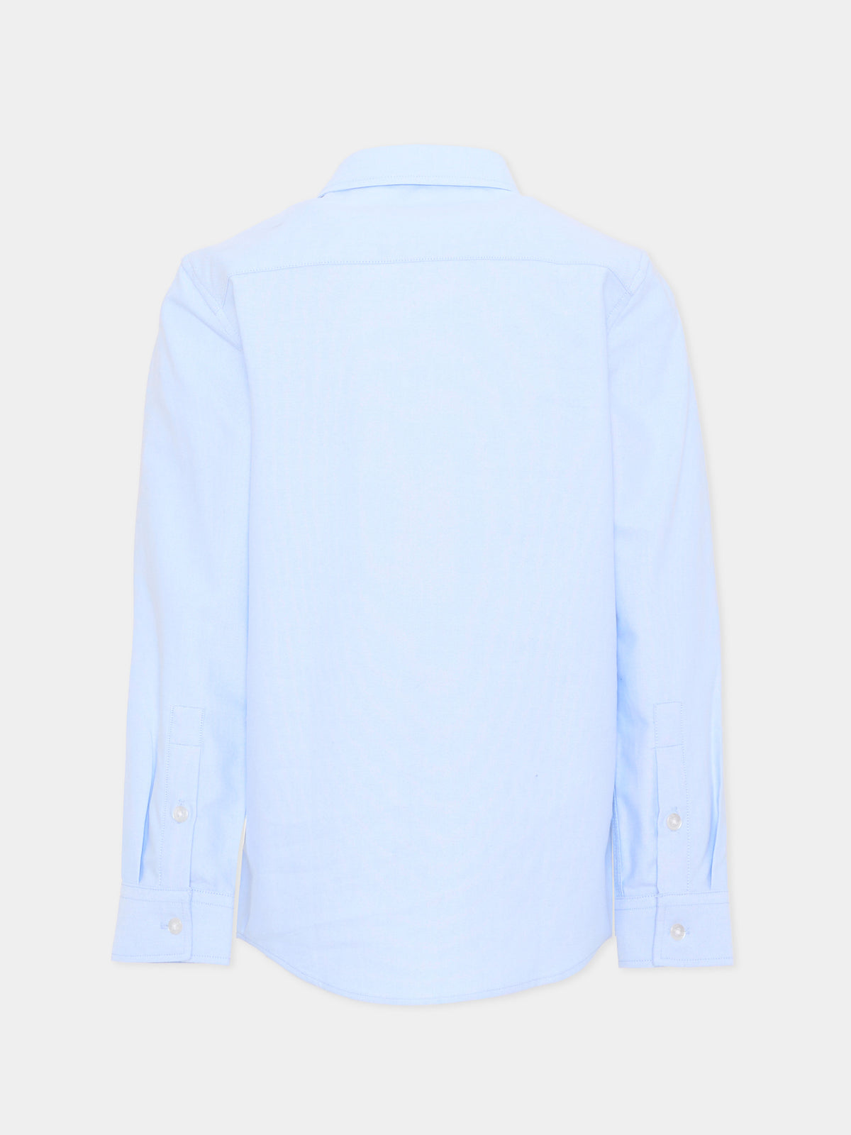 Camicia azzurra per bambino con logo,Trussardi Junior,TBA26029CA SKY SKY