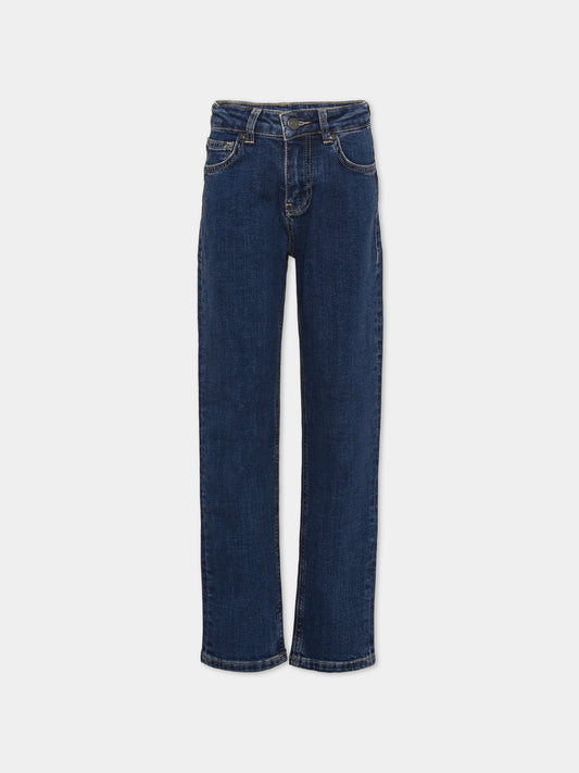 Jeans denim blu per bambino,Trussardi Junior,TBA26025JE D.BLUE_MED DENIM BLUE MEDIUM