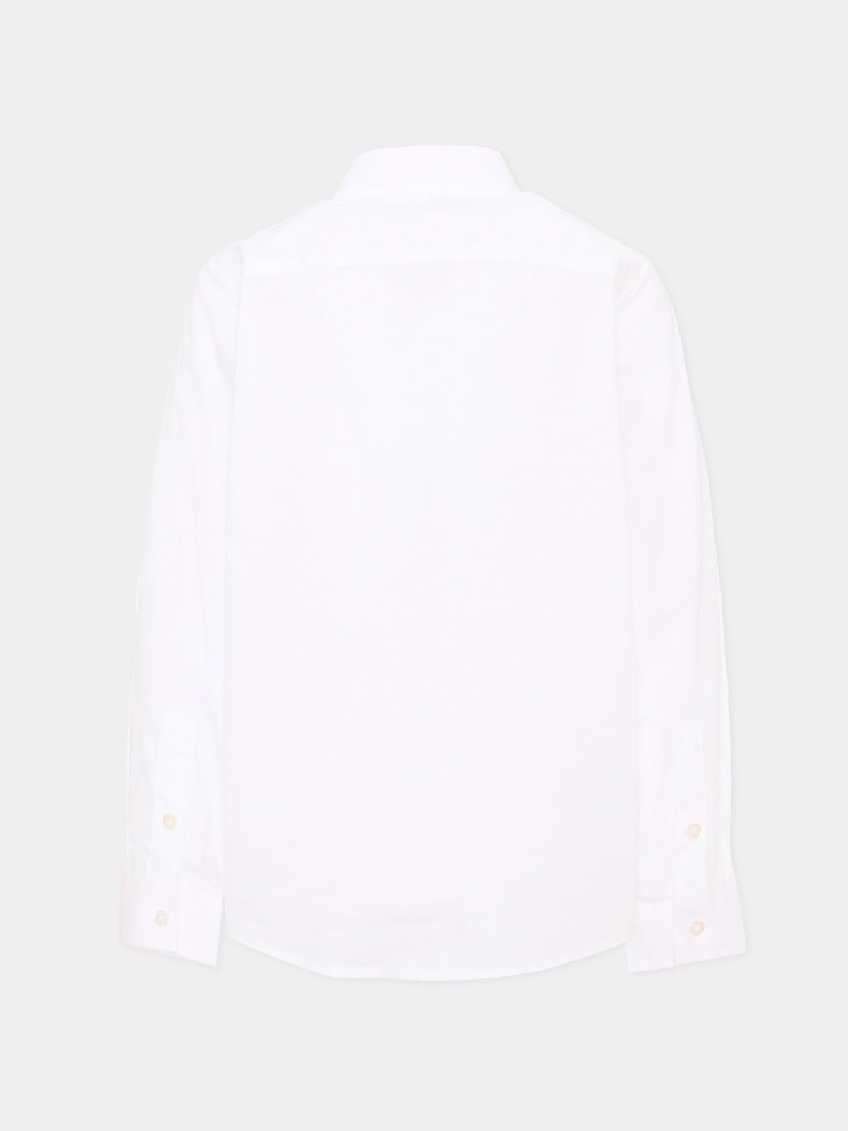 Camicia bianca per bambino con logo,Trussardi Junior,TBA26031CA WHITE WHITE