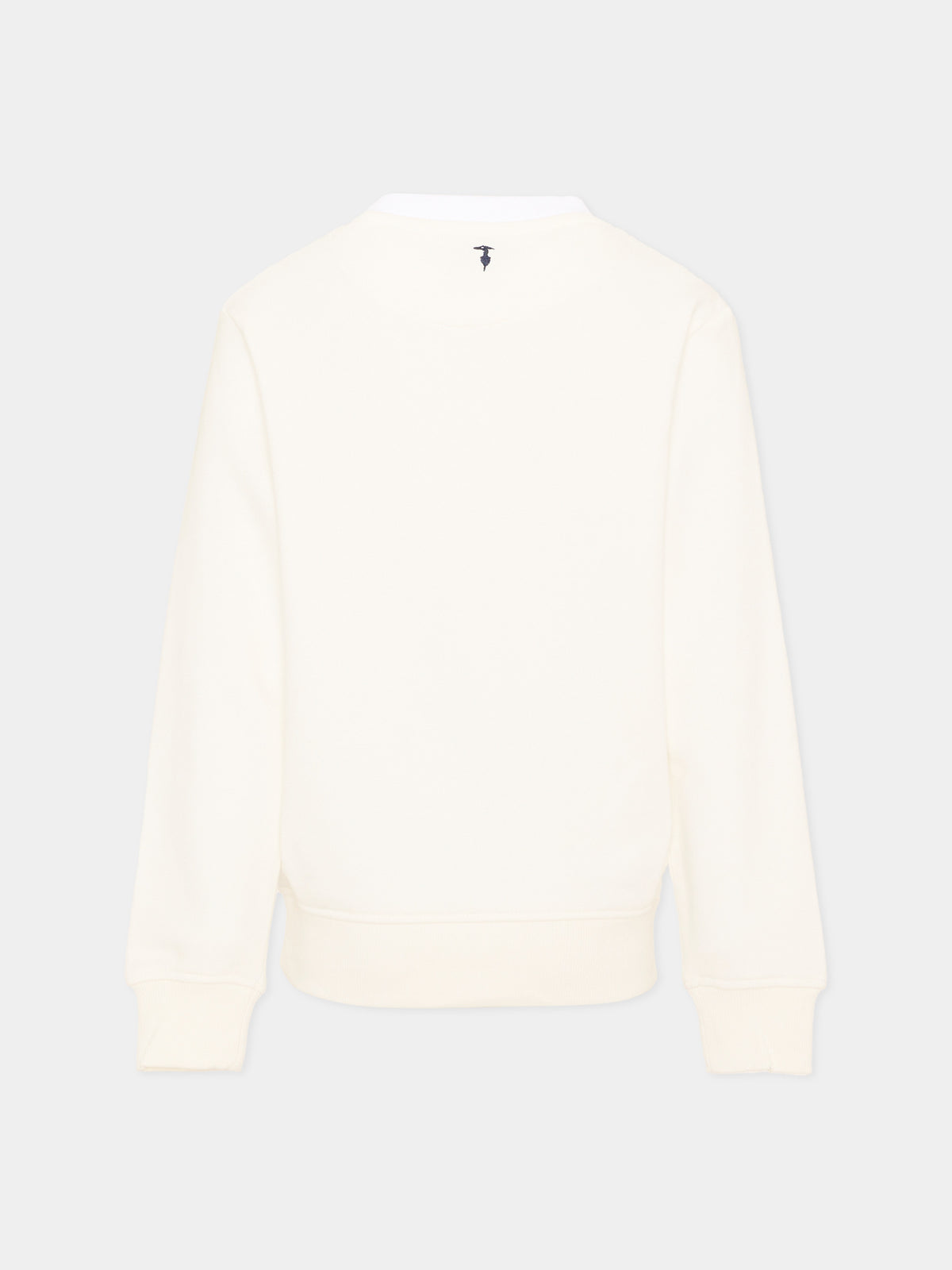 Felpa avorio per bambino con logo,Trussardi Junior,TBA26005FE OFF-WHITE OFF-WHITE