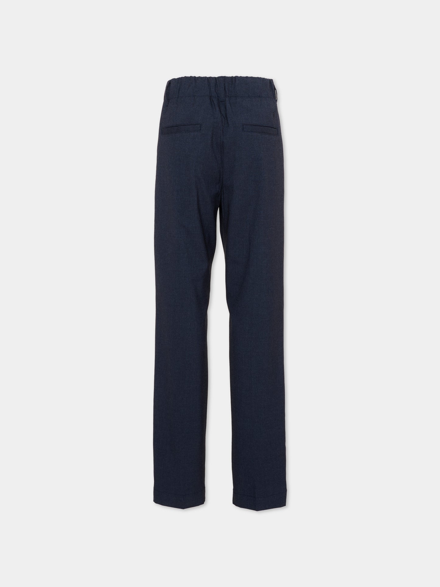 Pantalone blu per bambino con coulisse,Trussardi Junior,TBA26064PA BLUE_NAVAL BLUE NAVAL