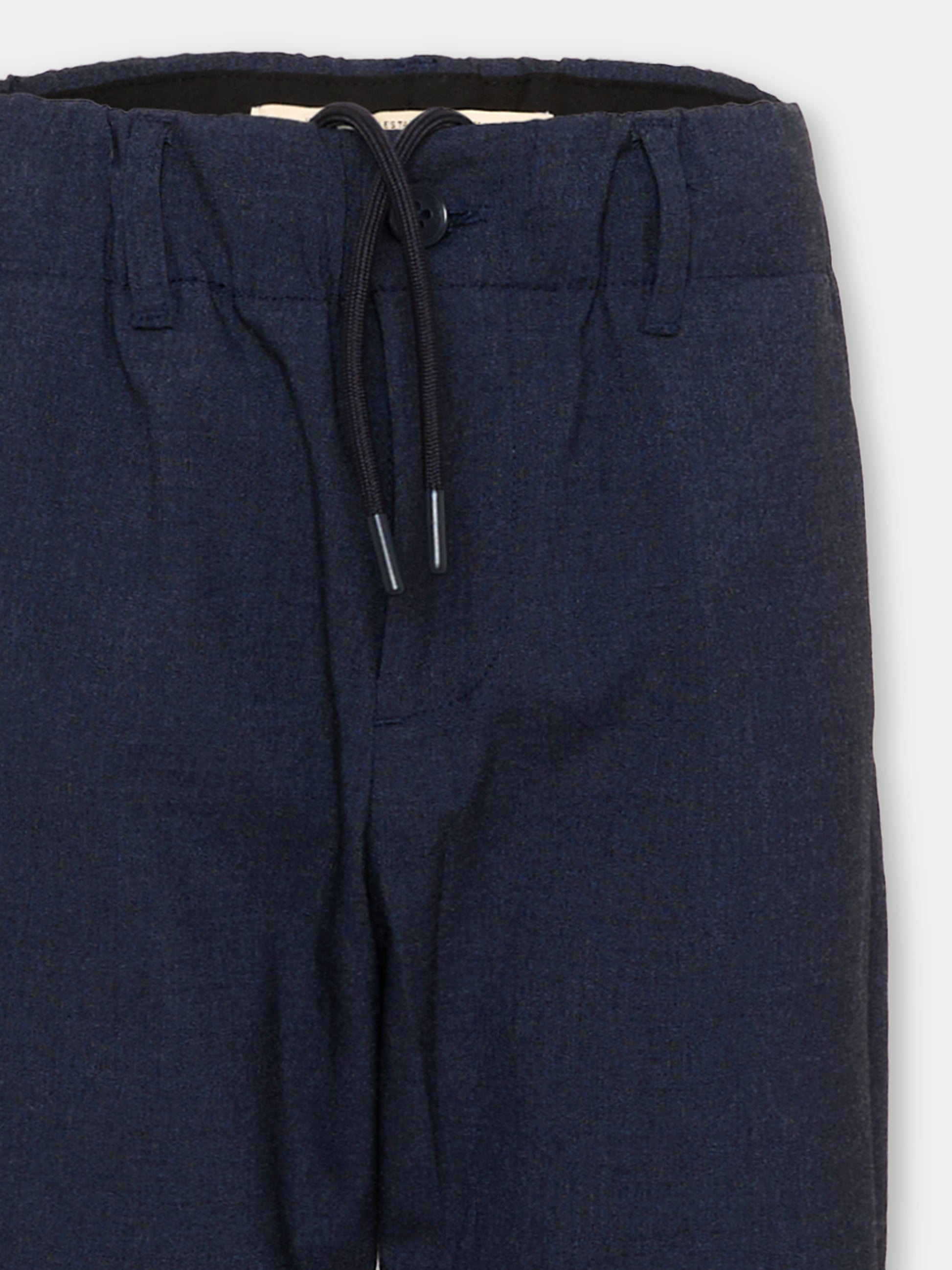 Pantalone blu per bambino con coulisse,Trussardi Junior,TBA26064PA BLUE_NAVAL BLUE NAVAL