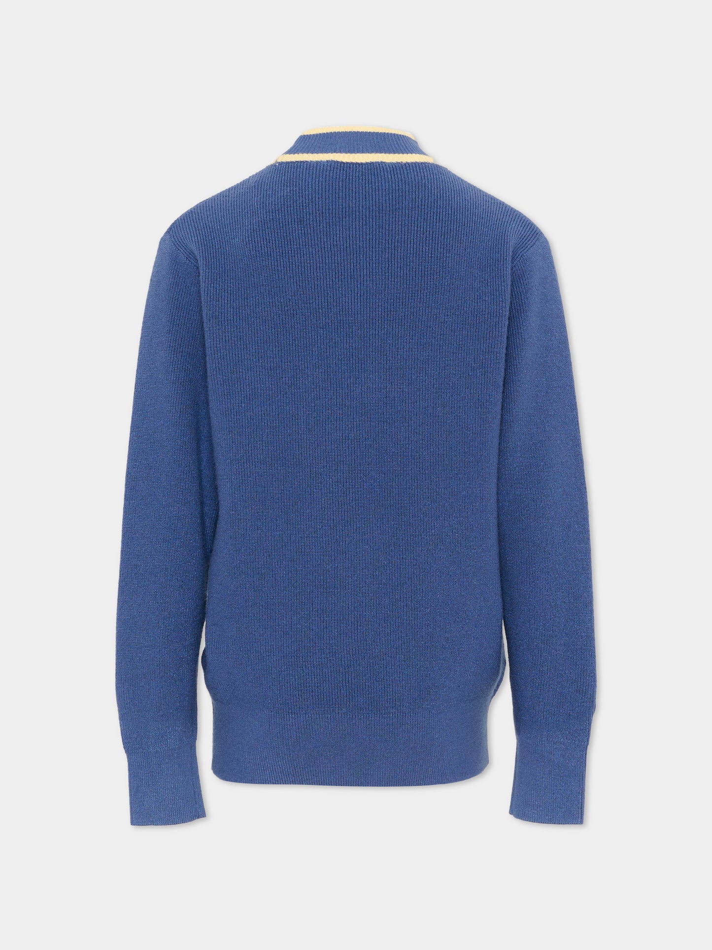 Dolcevita blu per bambino con patch logo,Trussardi Junior,TBA26061MA AVIO AVIO