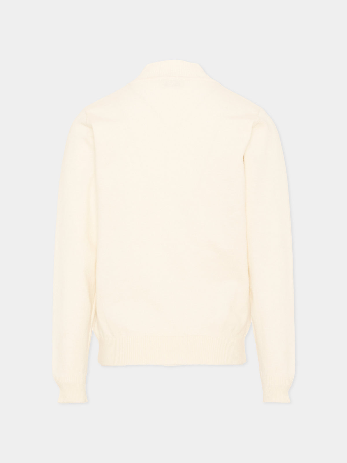 Dolcevita avorio per bambino con logo,Trussardi Junior,TIA26100MA OFF-WHITE OFF-WHITE