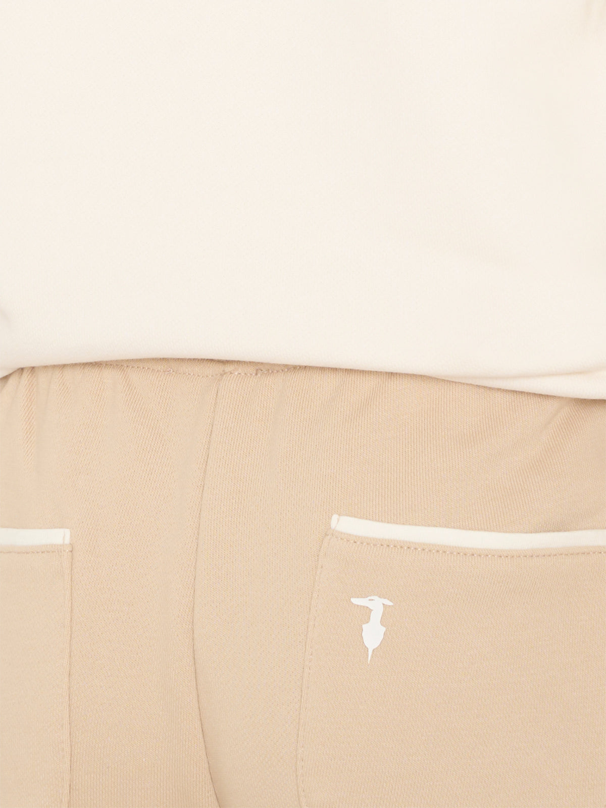 Completo sportivo beige per bambino con logo,Trussardi Junior,TIA26007CF O-WHT/KHAK OFF-WHITE