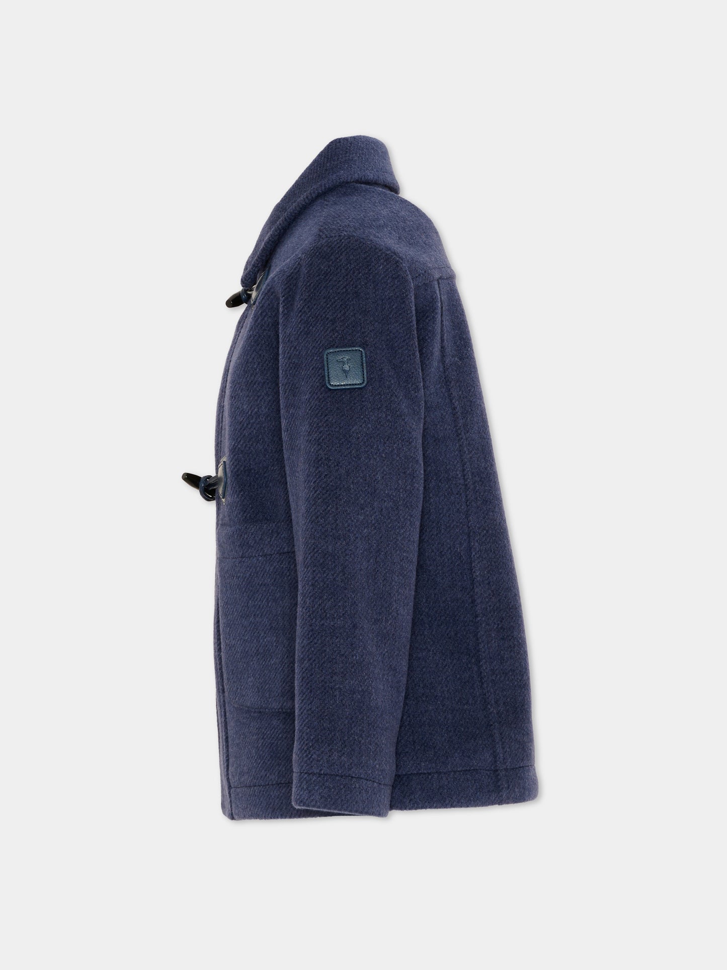 Cappotto blu per bambino,Trussardi Junior,TIA26047CP BLUE_NAVAL BLUE NAVAL