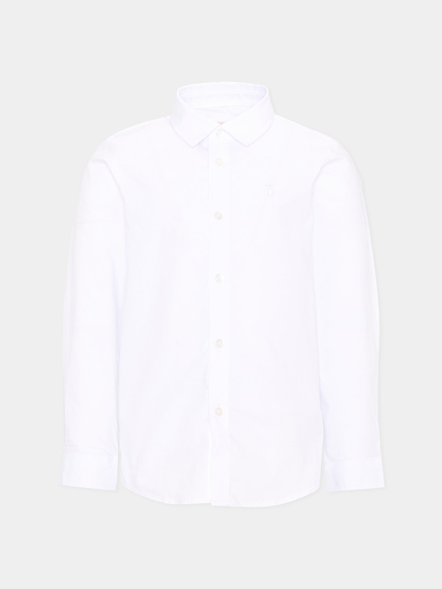 Camicia bianca per bambino con levriero,Trussardi Junior,TIA26016CA WHITE WHITE
