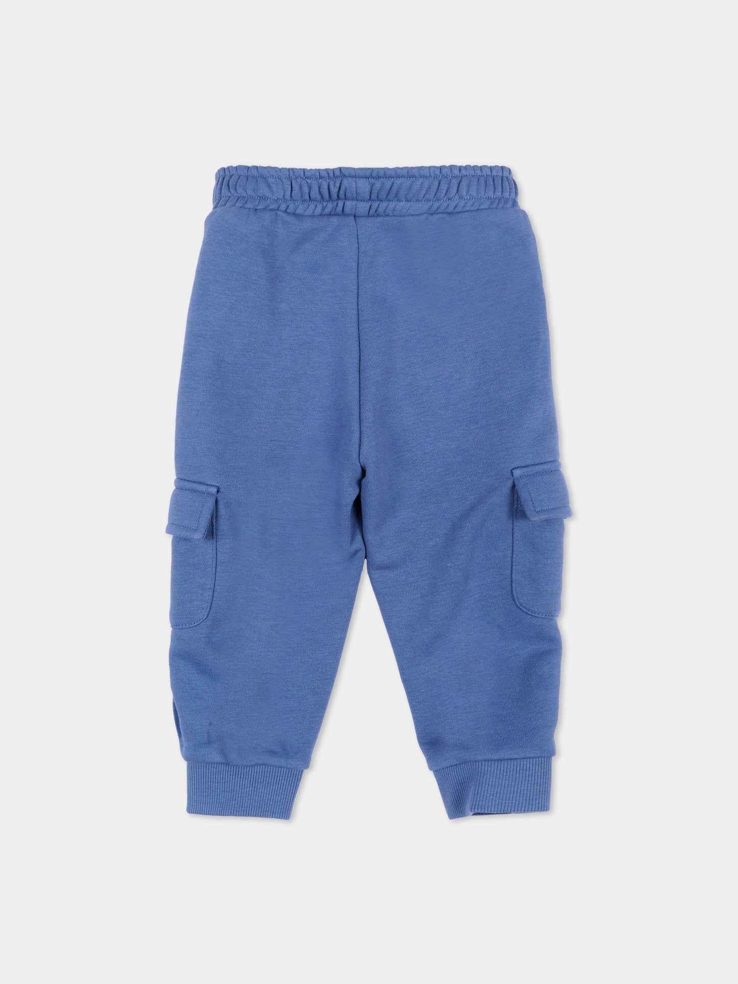 Pantaloni sportivi celeste per neonato con logo,Trussardi Junior,TIA26078PA AVIO AVIO