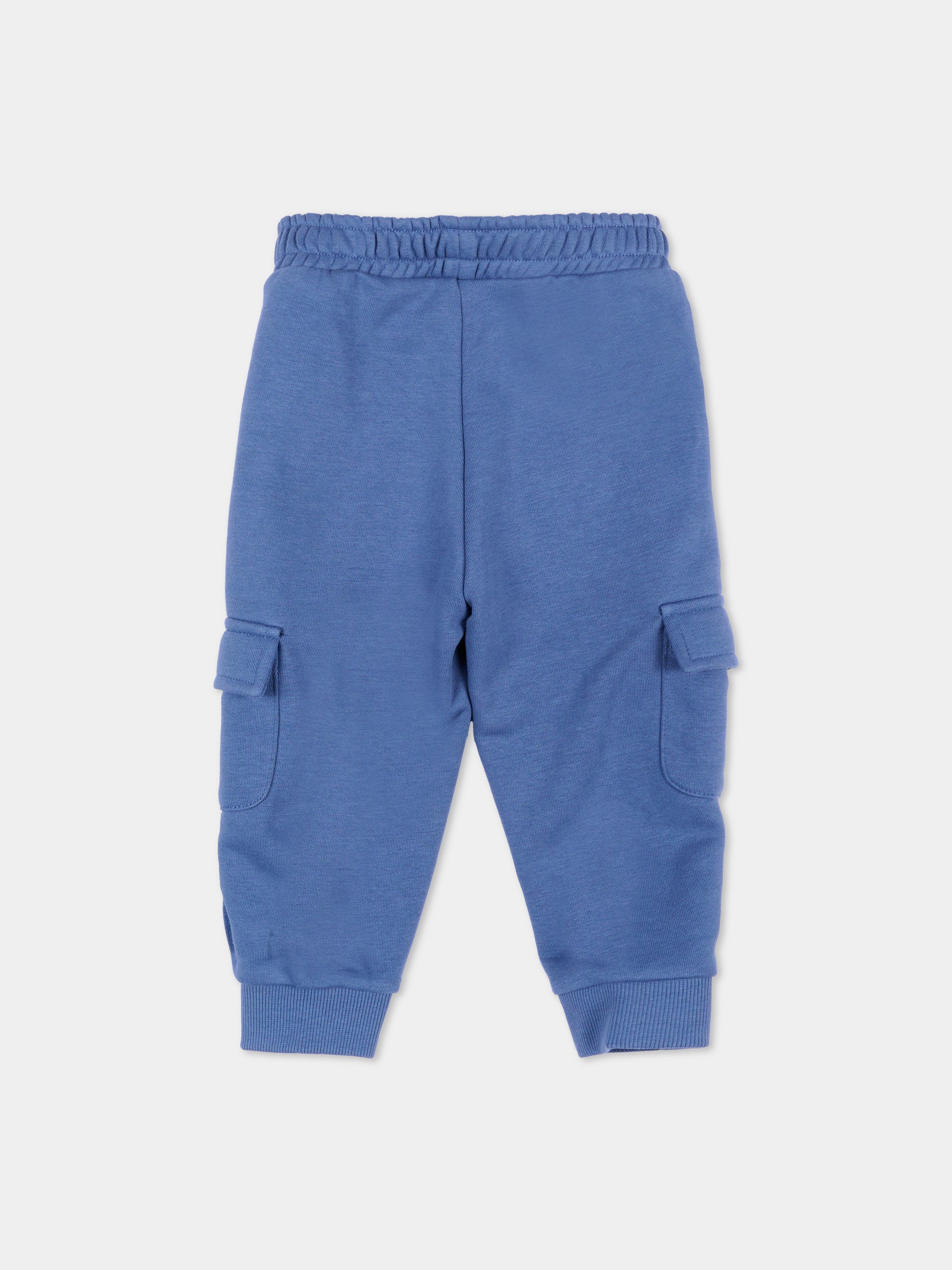 Pantaloni sportivi celeste per neonato con logo,Trussardi Junior,TIA26078PA AVIO AVIO