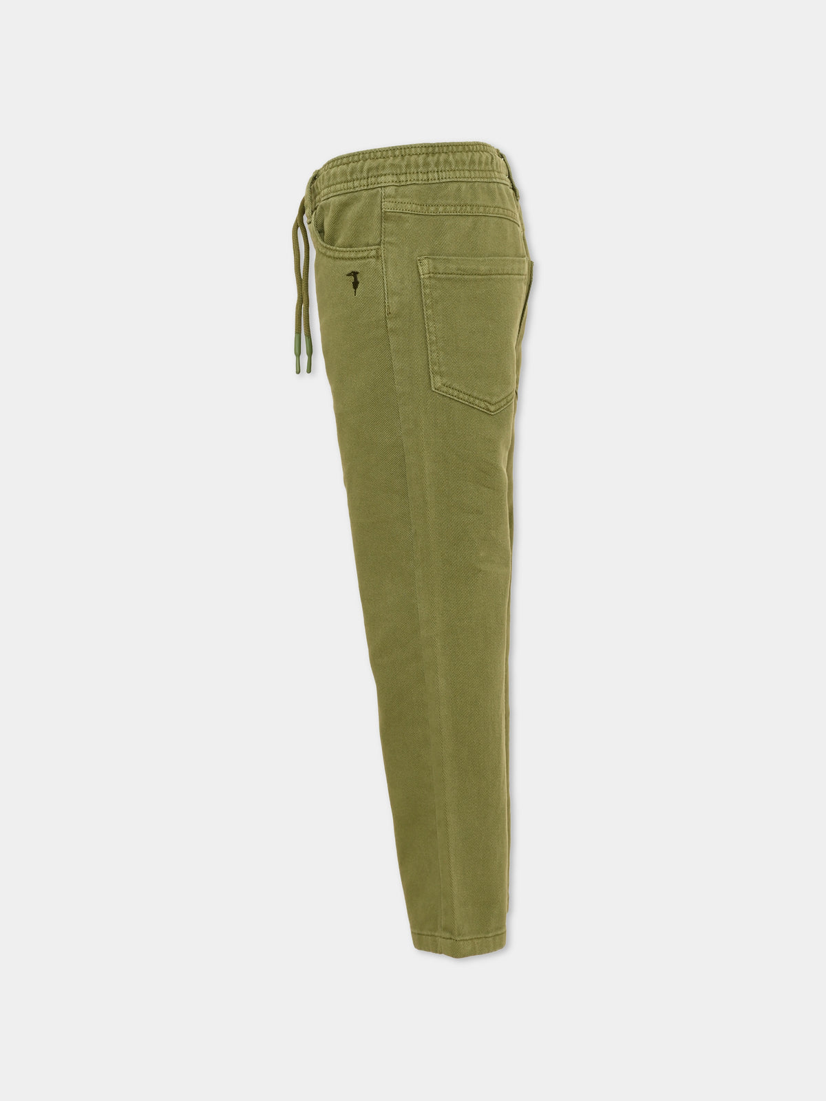 Pantalone verde per bambino con coulisse,Trussardi Junior,TIA26109PA CYPRESS CYPRESS
