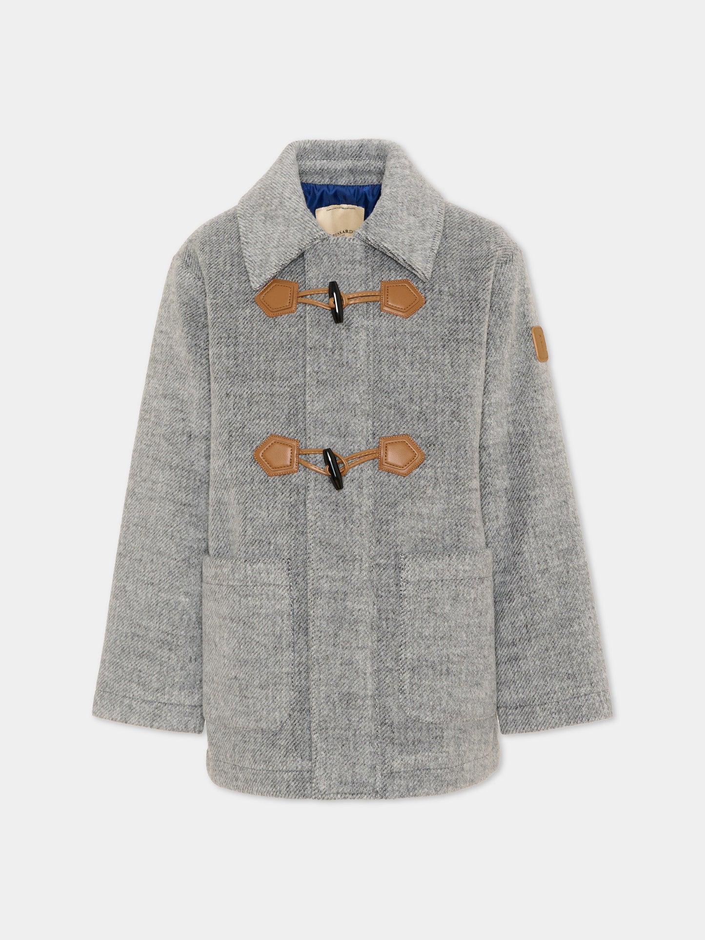 Cappotto grigio per bambino,Trussardi Junior,TBA26068CP GREY_LIG.M GREY LIGHT MELANGE