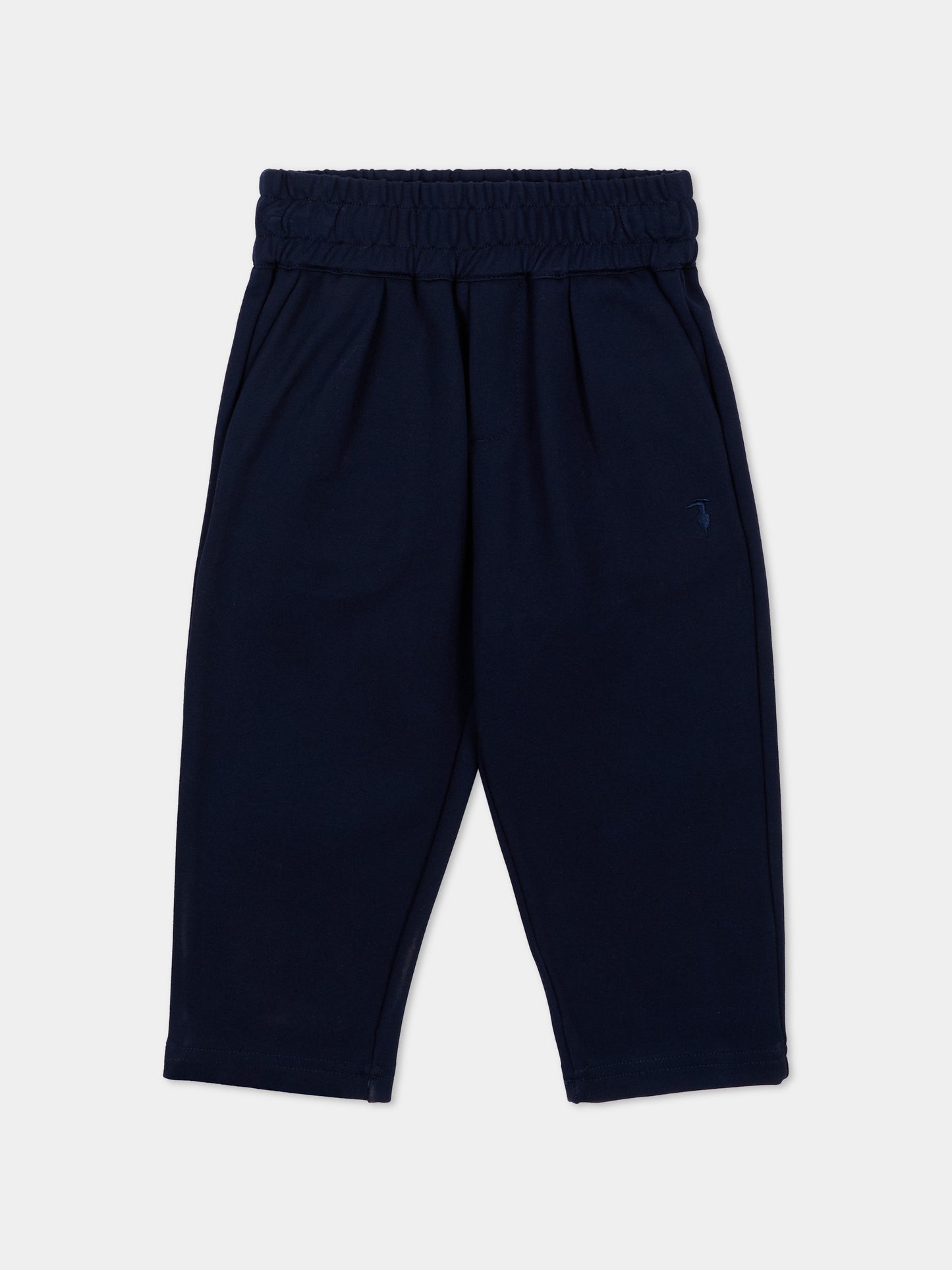 Pantalone blu per neonato con logo,Trussardi Junior,TIA26172PA BLUE_NAVAL BLUE NAVAL