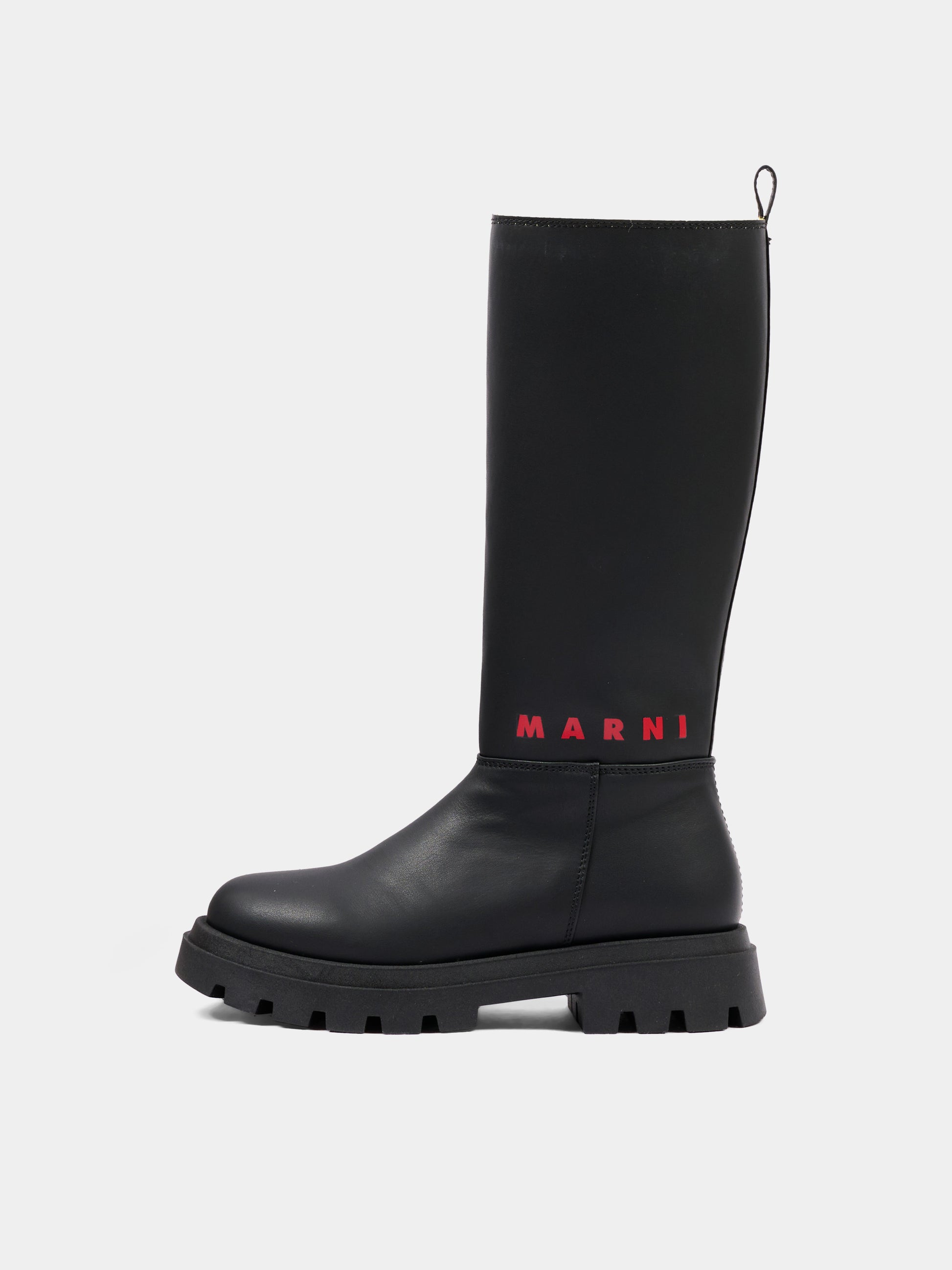 Stivali neri per bambina con logo,Marni Kids,83843 VAR1
