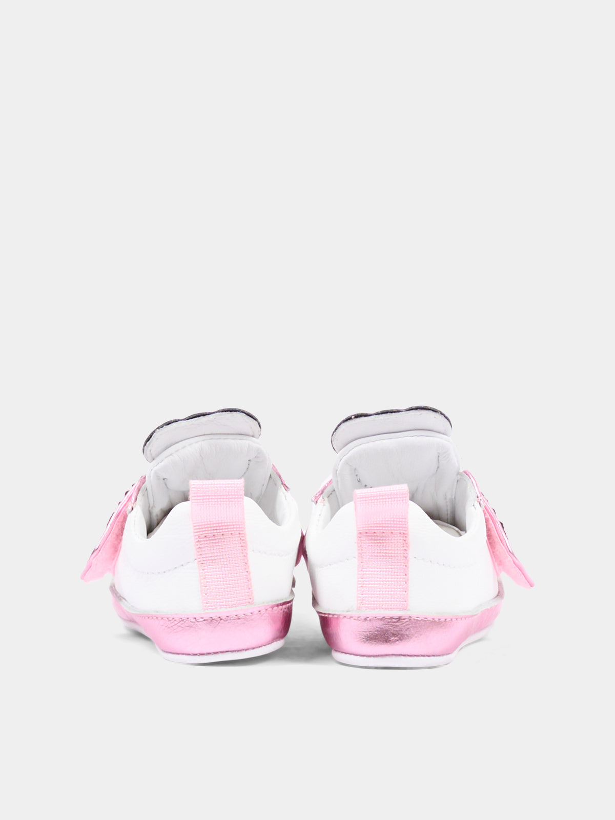 Sneakers rosa per neonata con logo,Moschino Kids,84067 VAR1