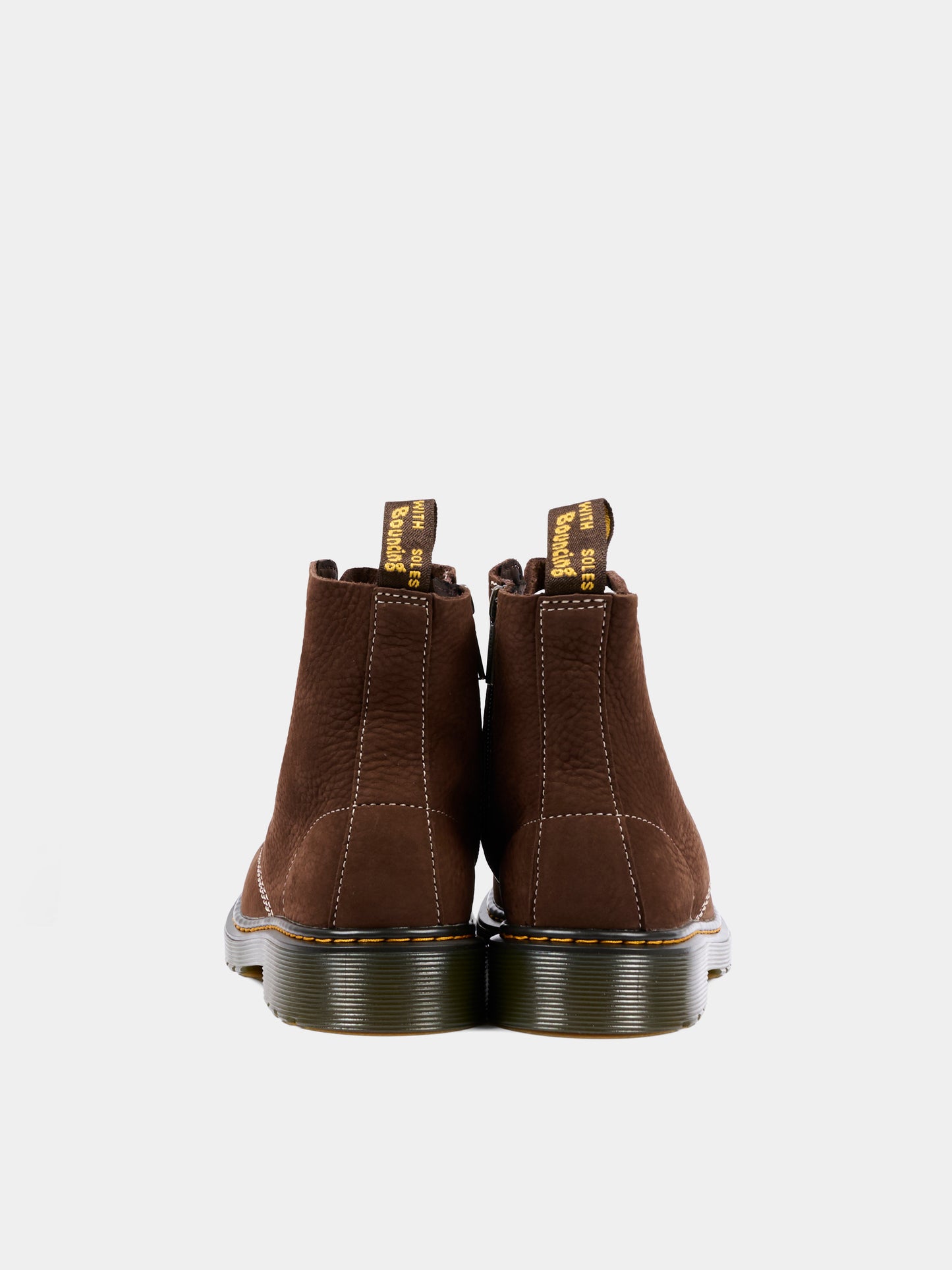 Anfibi 1460 marroni per bambino,Dr. Martens,1460 PASCAL Y 42169200 DARK BROWN TUMBLED NUBUCK