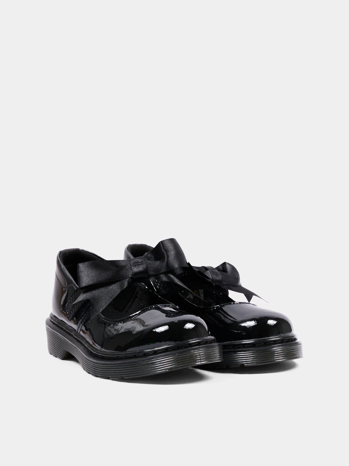 Ballerine nere Maccy per bambina in vernice,Dr. Martens,MACCY II J 21776001 BLACK PATENT LAMPER