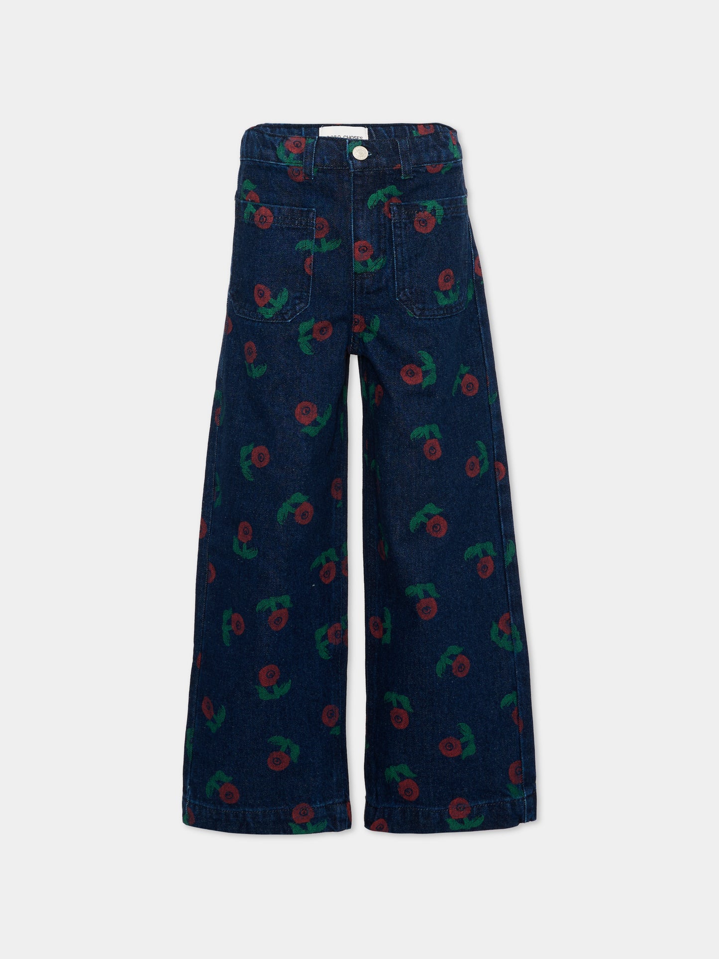 Jeans denim per bambina con stampa,Bobo Choses,B226AC070