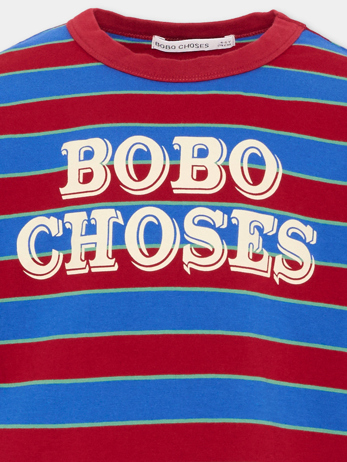 T-shirt a manica lunga multicolor per bambini rigata,Bobo Choses,B226AC110