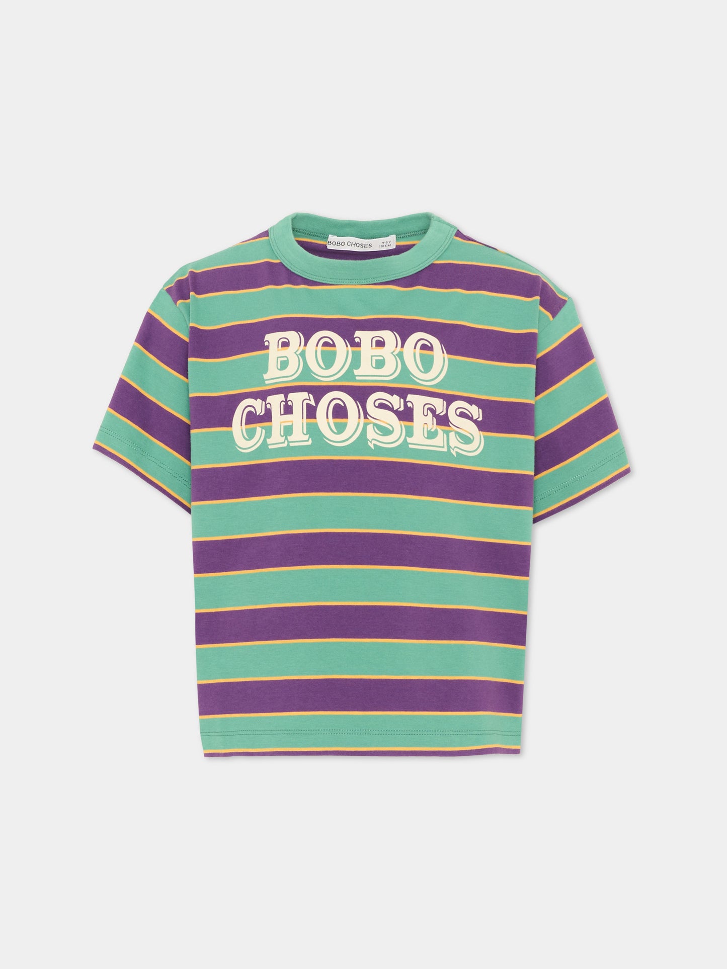 T-shirt a manica corta multicolor per bambini rigata,Bobo Choses,B226AC111