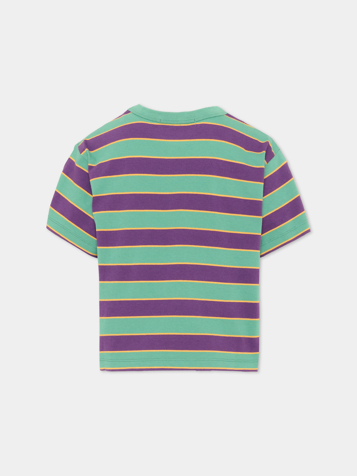 T-shirt a manica corta multicolor per bambini rigata,Bobo Choses,B226AC111