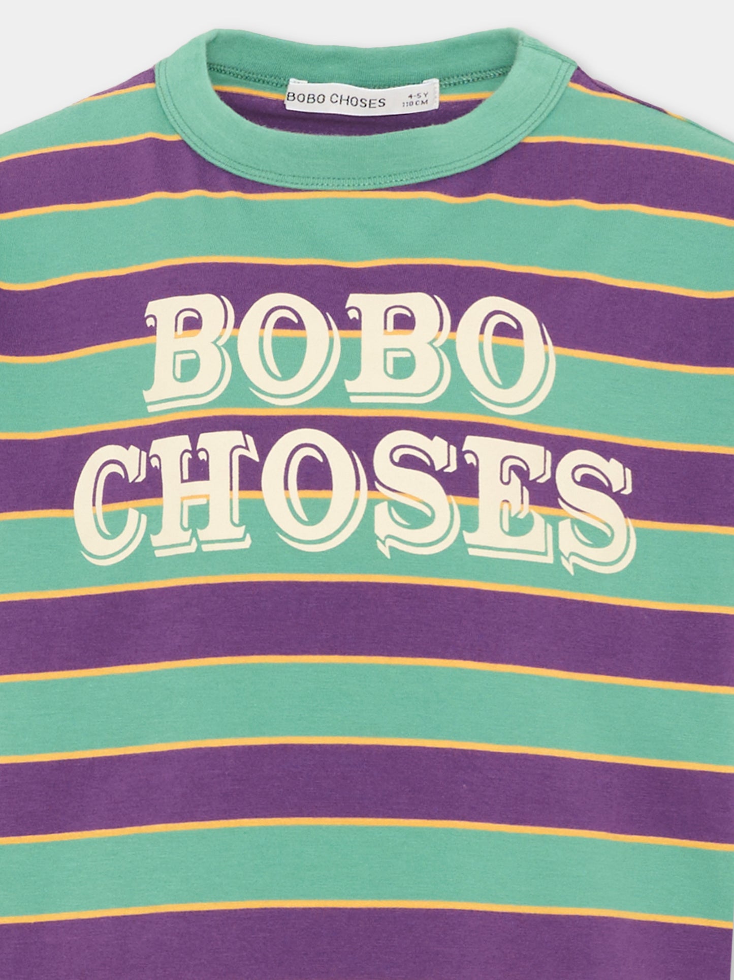 T-shirt a manica corta multicolor per bambini rigata,Bobo Choses,B226AC111