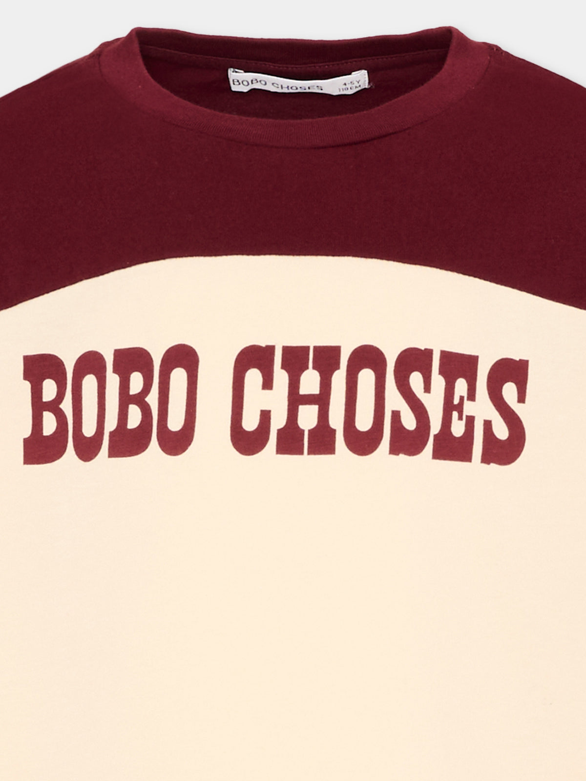 T-shirt a manica lunga multicolor per bambino con logo,Bobo Choses,B226AC112