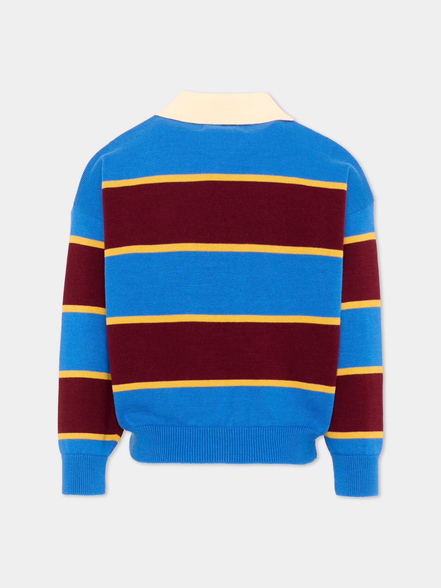 Polo a manica lunga multicolor per bambino rigata,Bobo Choses,B226AC116