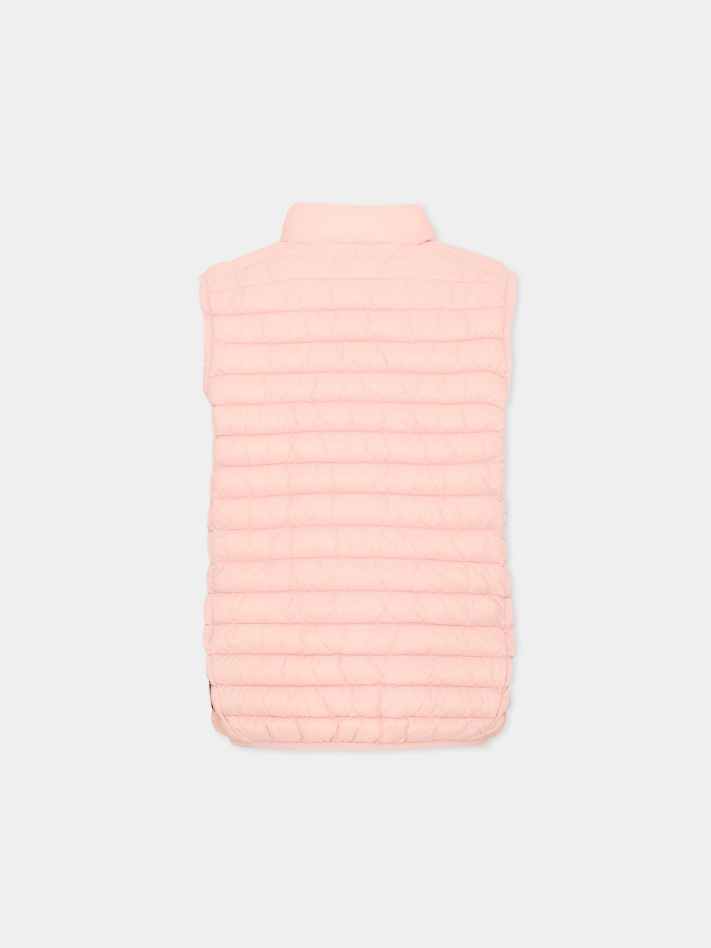Gilet rosa per bambina trapuntato,Save The Duck Kids,J82430X GIGA20 80007
