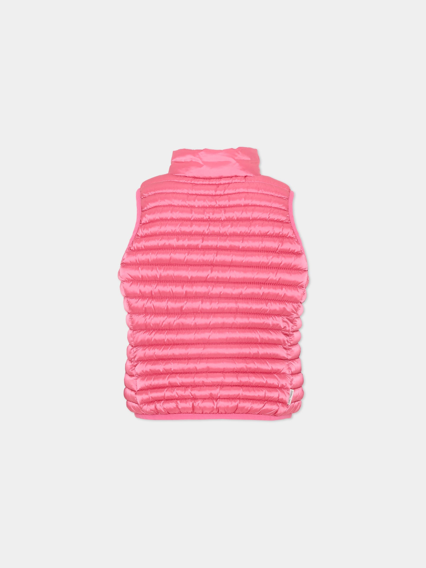 Gilet fucsia per bambina trapuntato,Save The Duck Kids,J85310G IRIS20 80017