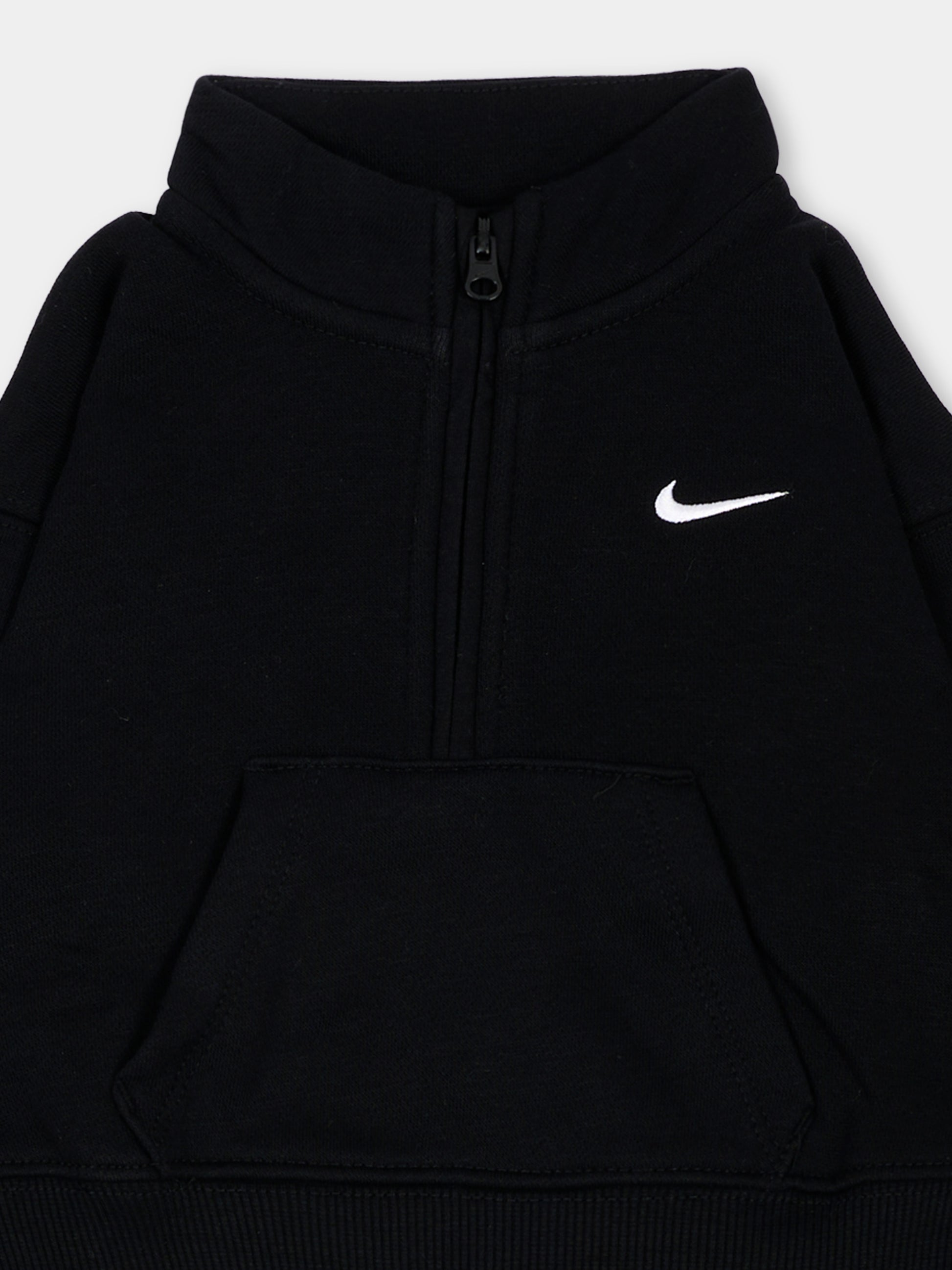 Completo sportivo nero per neonati con logo,Nike,16P242 023