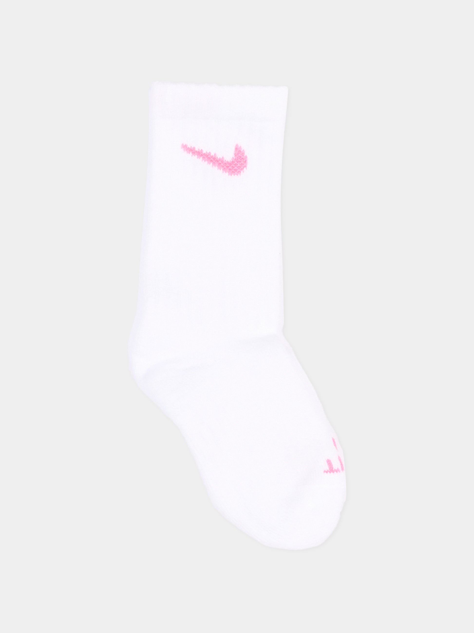 Calza spugna rosa per bambina con logo,Nike,UN0019 V12/RN0019 V12