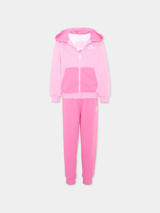 Completo sportivo lungo rosa per bambina,Nike,36P282 AFN