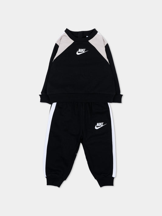 Completo sportivo lungo nero per neonati,Nike,66P197 023