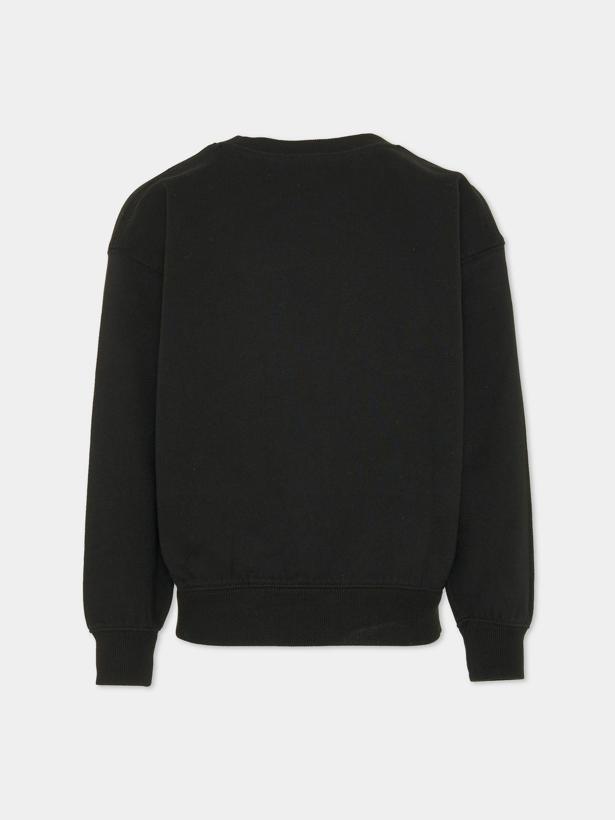 Felpa girocollo nera con orso per bambini,Ralph Lauren Kids,B31542001