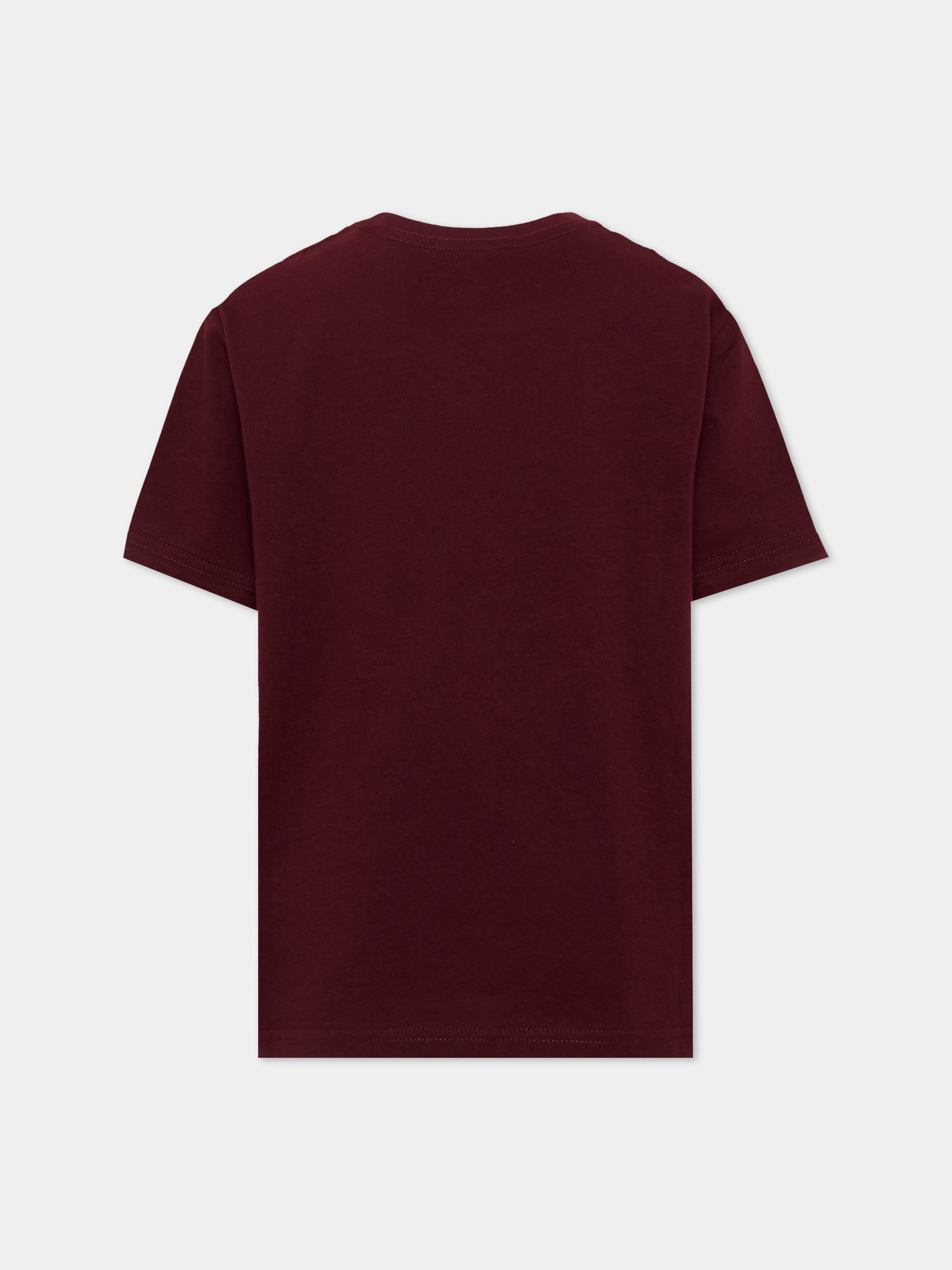 T-Shirt bordeaux per bambini con Pony,Ralph Lauren Kids,832904513