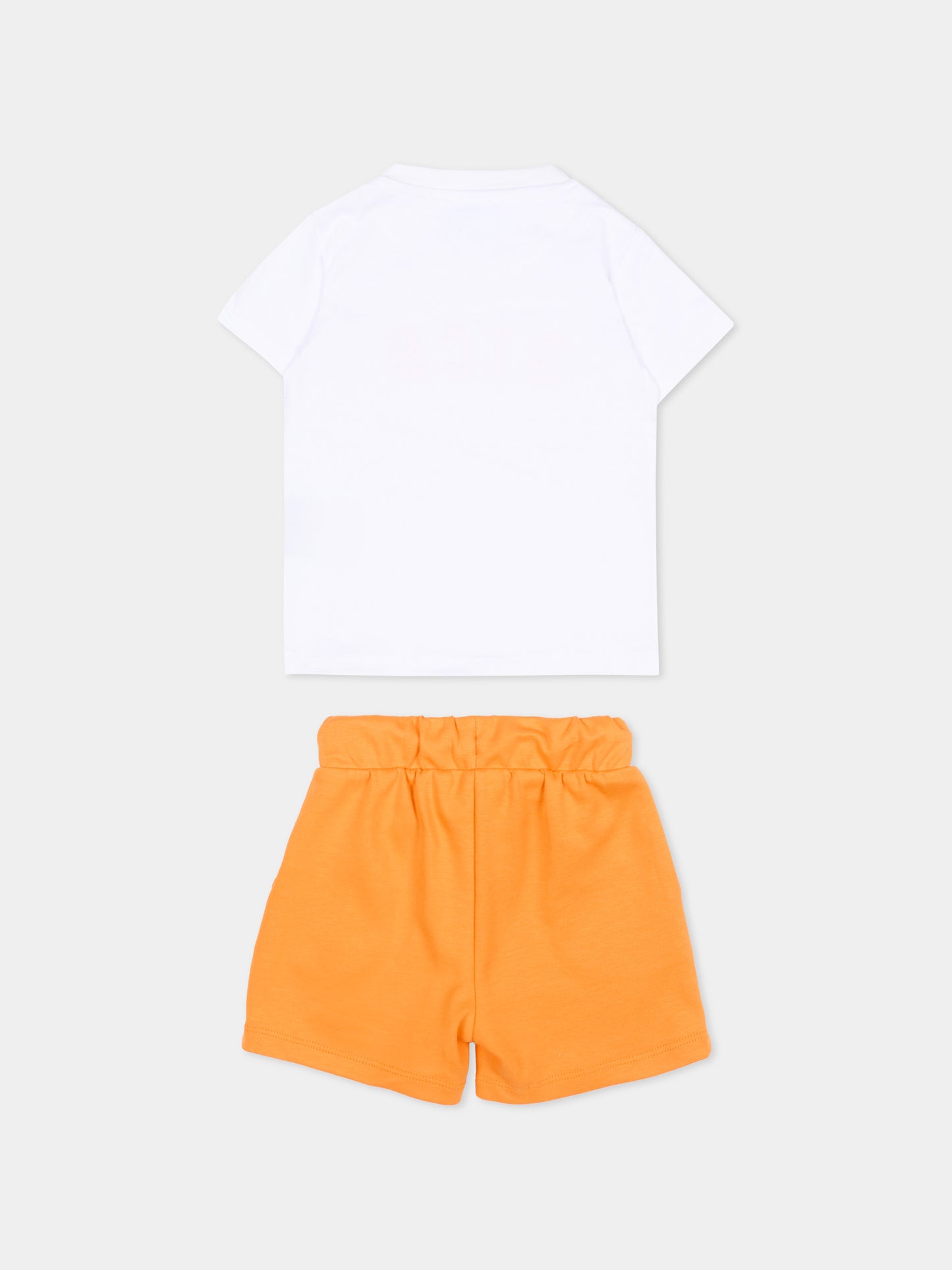 Completo sportivo bianco per neonato con logo,Richmond,RIP26022CJ WHITE/O.P.