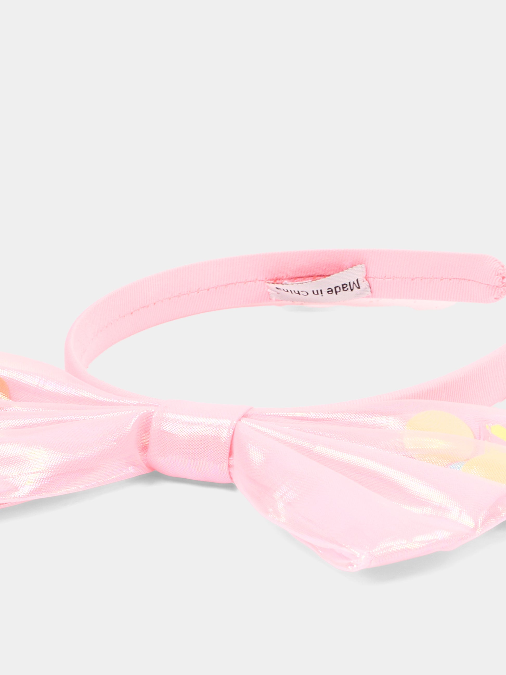 Cerchietto multicolor per bambina con fiocco,Billieblush,U20788 462