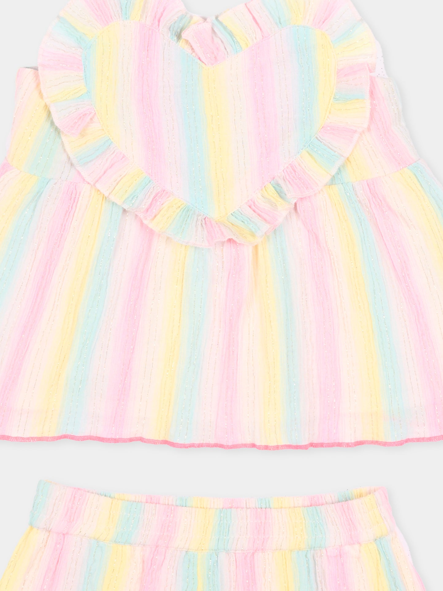 Completo multicolor per neonata a righe,Billieblush,U20821 Z41