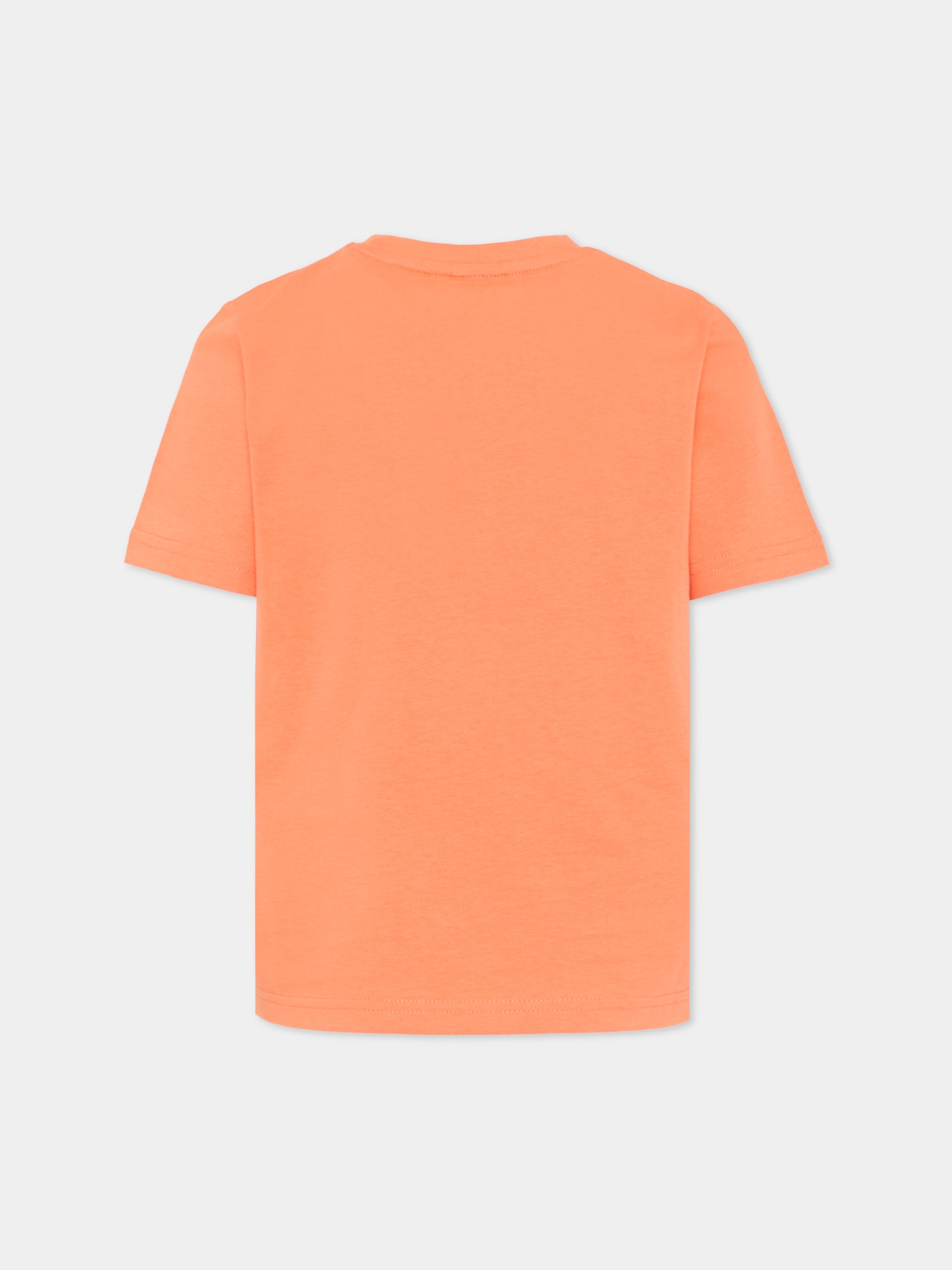 T-shirt rossa logo frontale per bambino,Boss,J52030 415